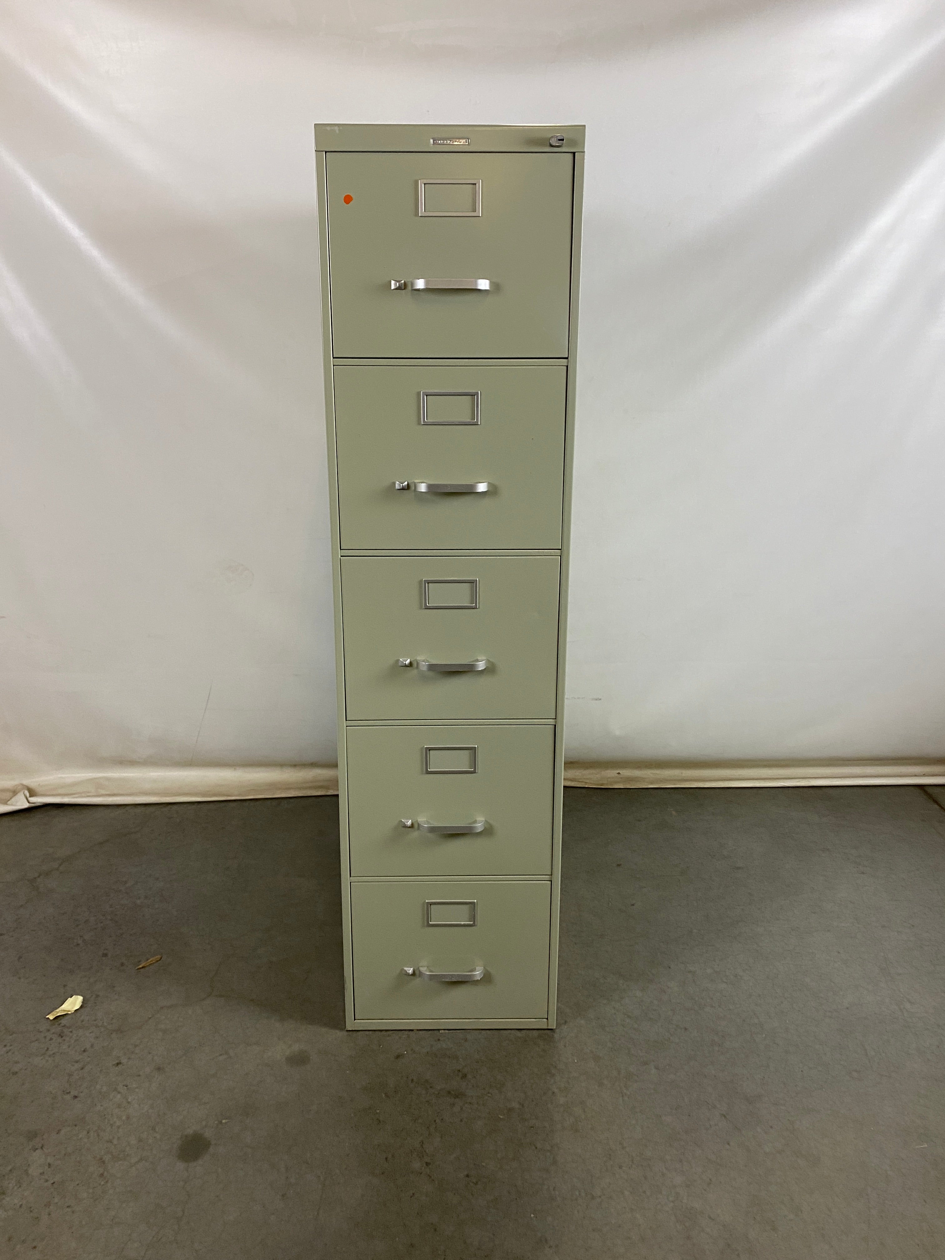 Steelcase Grey 5 Drawer File Cabinet