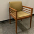 Steelcase Model 120L Wood Frame Upholstered Guest/Reception Arm Chair