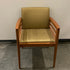 Steelcase Model 120L Wood Frame Upholstered Guest/Reception Arm Chair