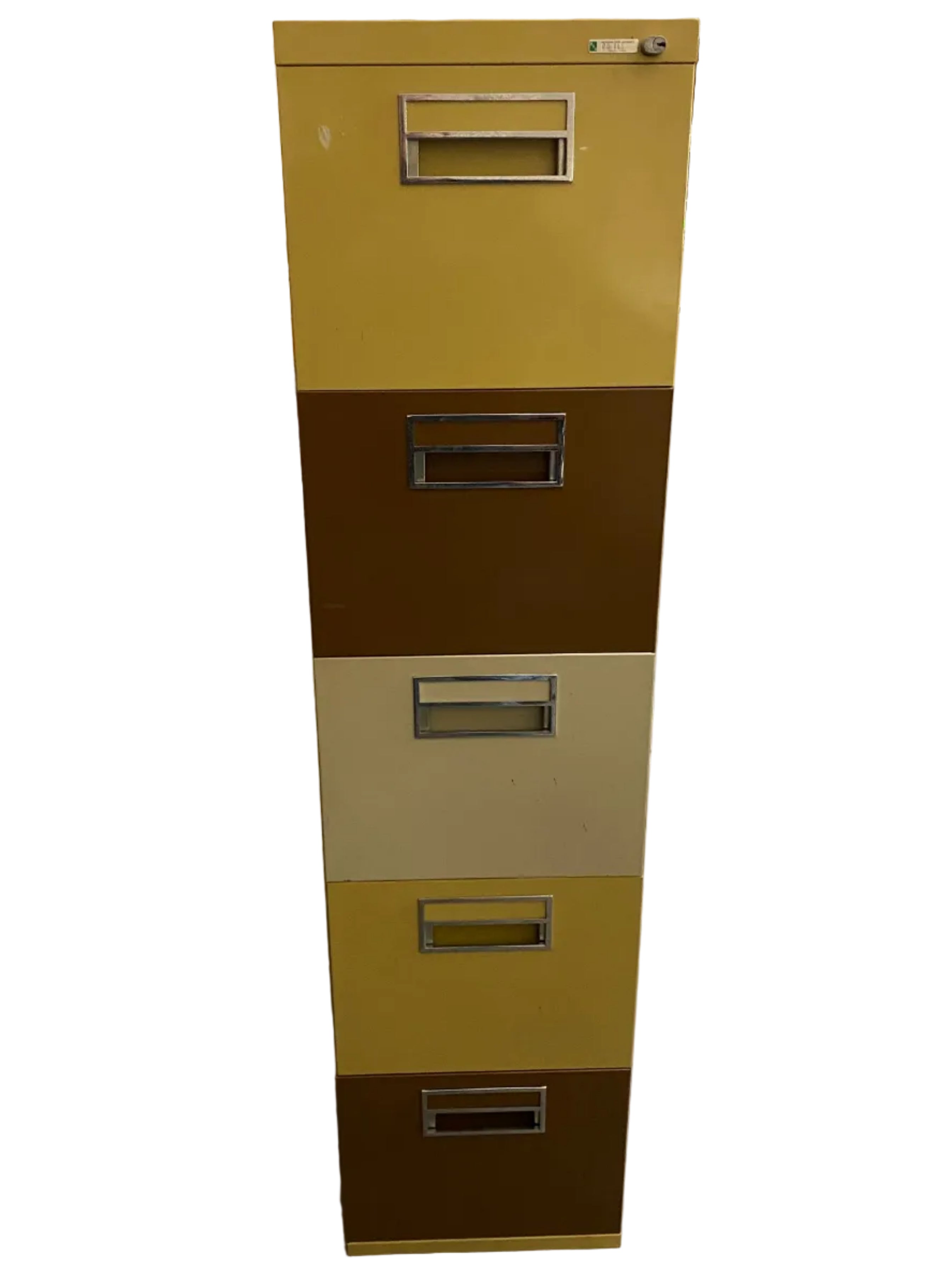Steelcase Multicolored 5 Drawer File Cabinet