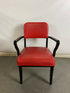 Steelcase Red Upholstered Chair with Arms