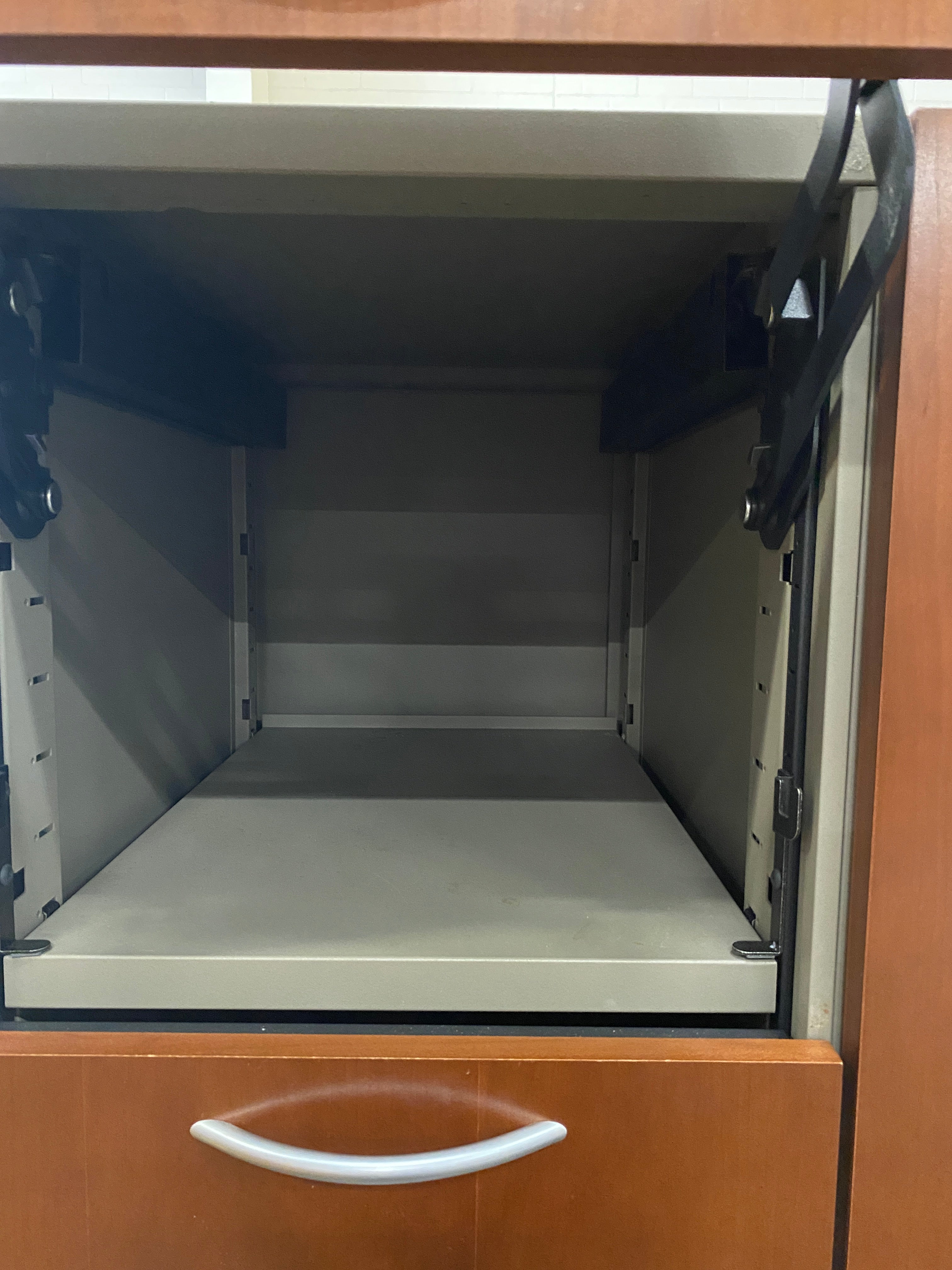 Steelcase # RVD24245RCP Right Side Closet Wooden Facade Cabinet With Drawers