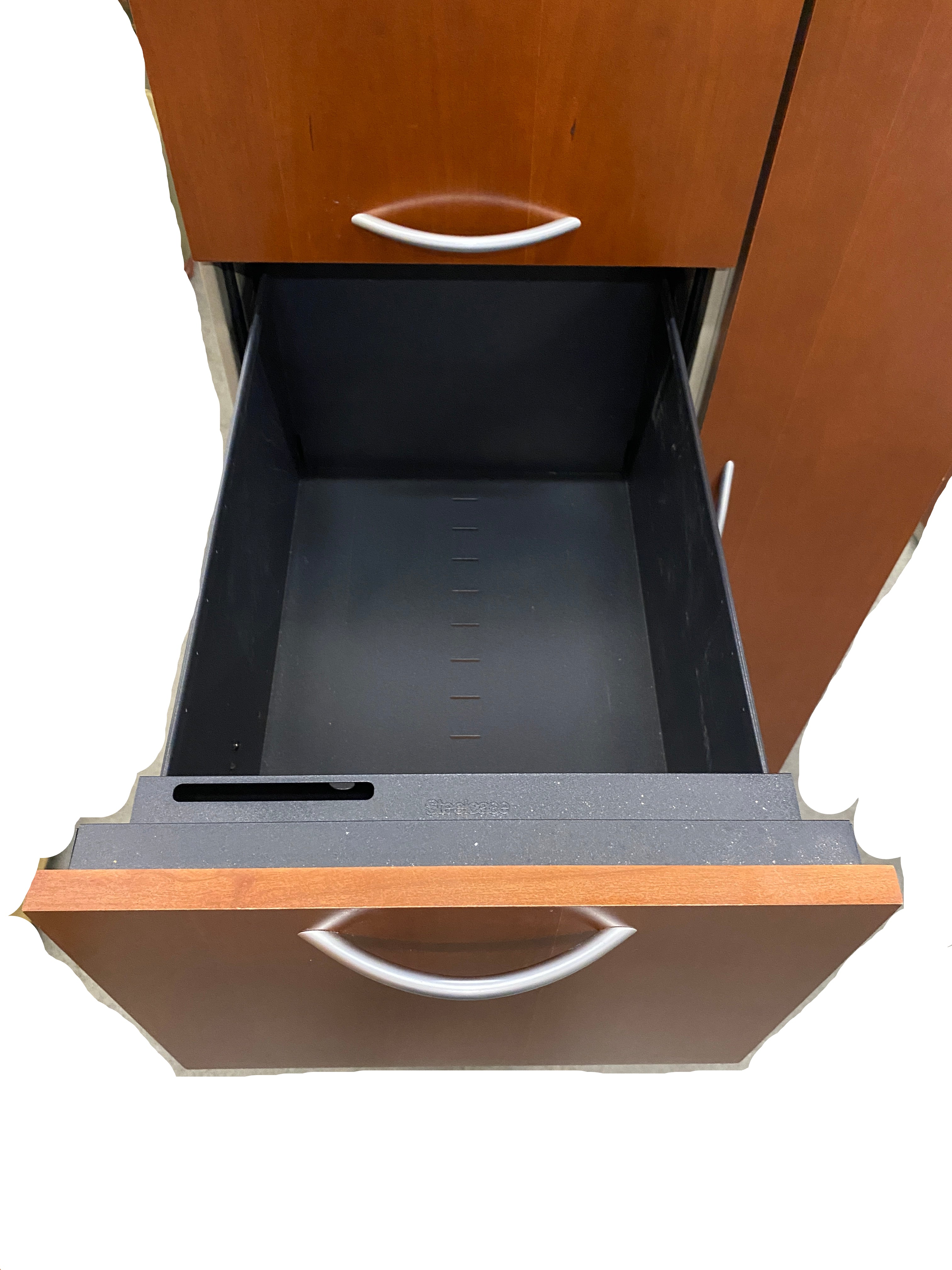 Steelcase # RVD24245RCP Right Side Closet Wooden Facade Cabinet With Drawers