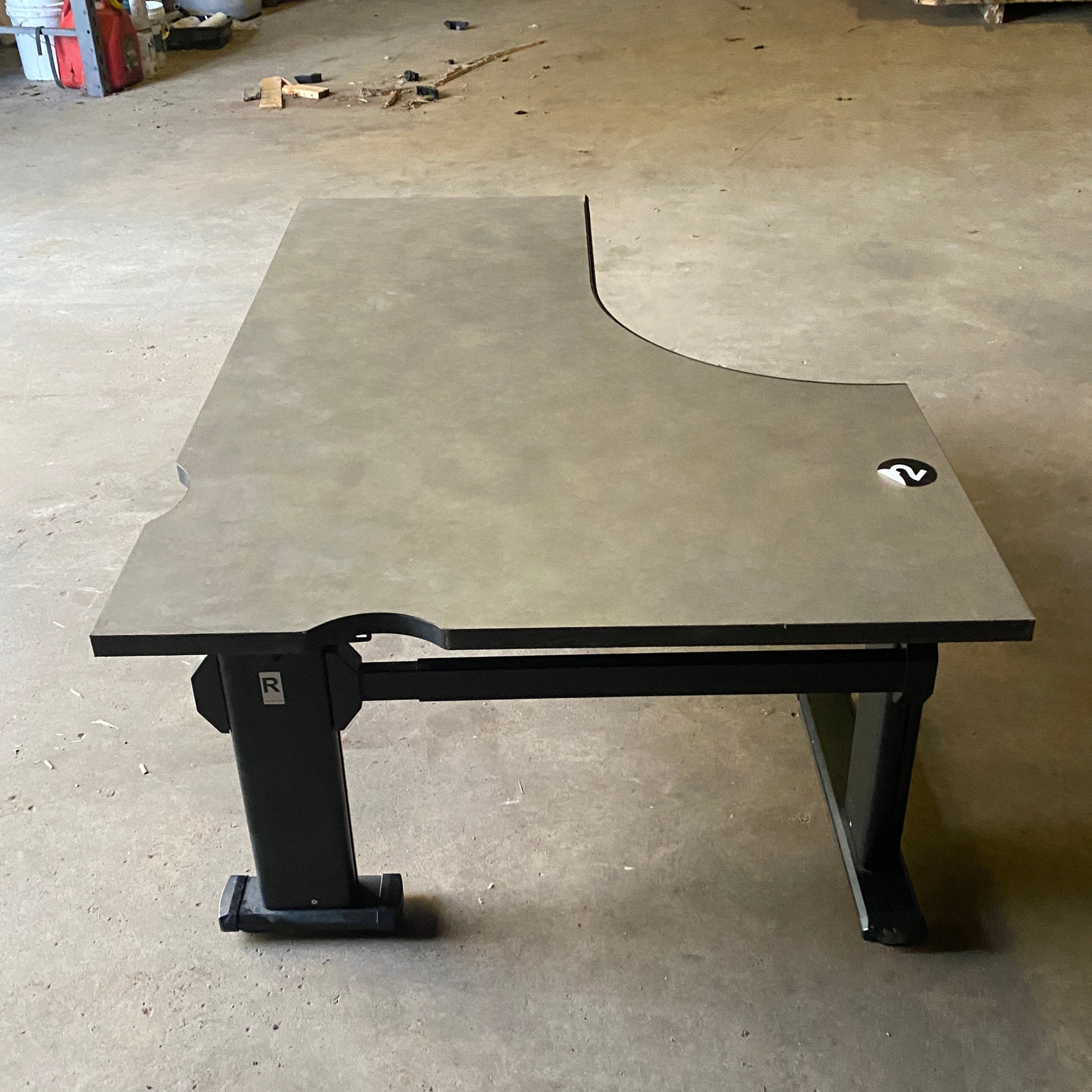 Steelcase #UEC2220RP Laminate Corner Desk Adjustable (Short Right) Variant #2