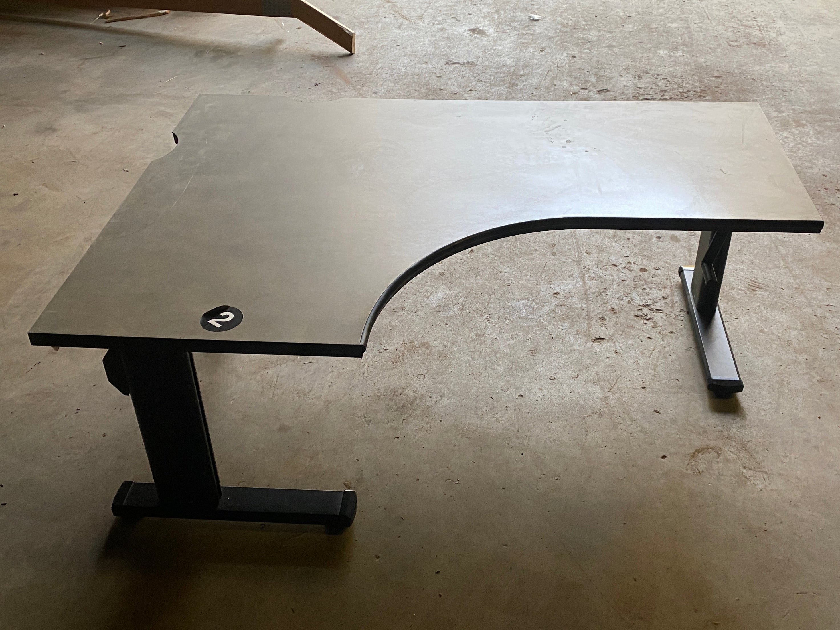 Steelcase #UEC2220RP Laminate Corner Desk Adjustable (Short Right) Variant #2