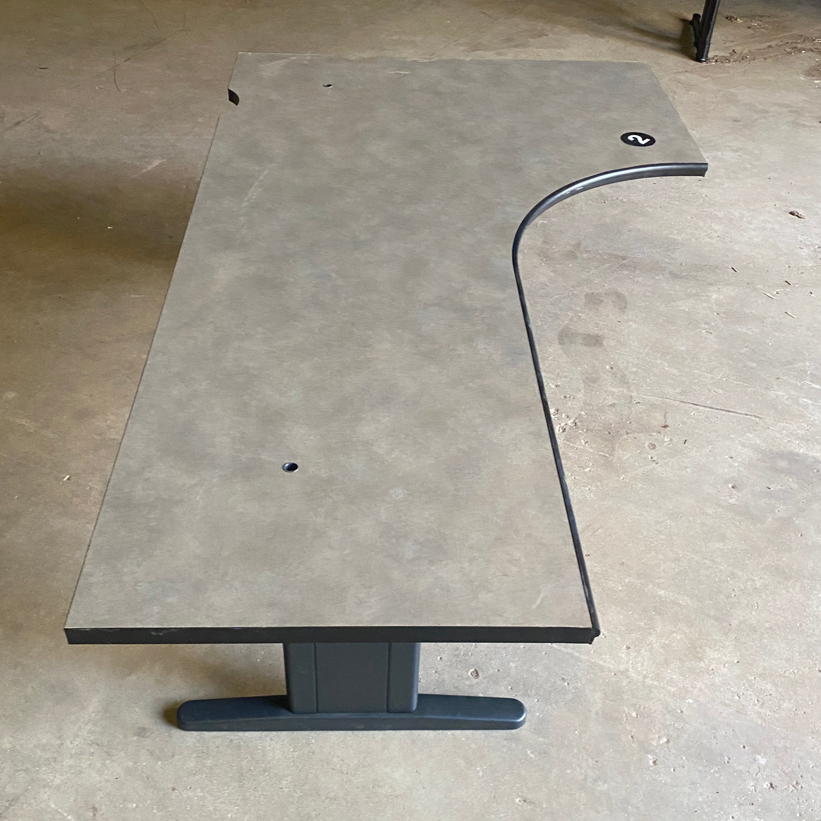 Steelcase #UEC2222LP Laminate Corner Desk Adjustable (Left) Variant #2