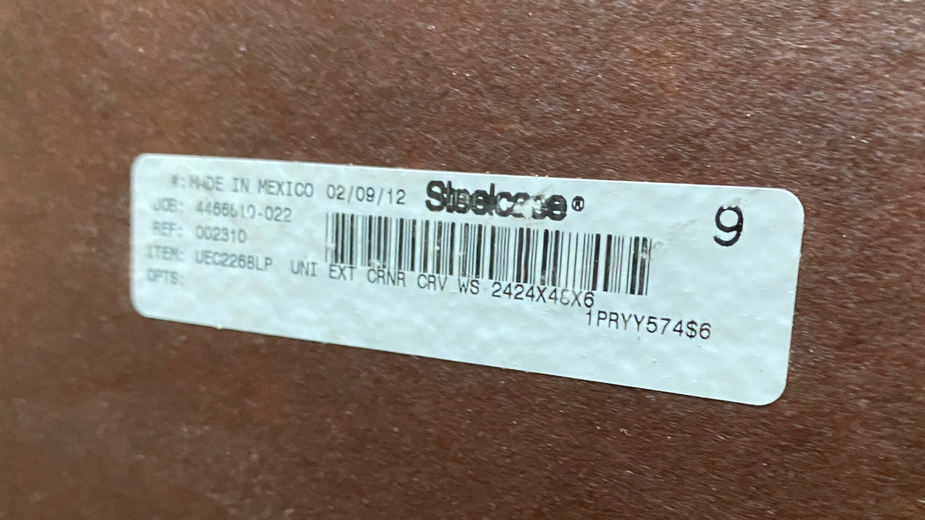 Steelcase #UEC226BLP Laminate Corner Desk (Left Curve) Variant #1