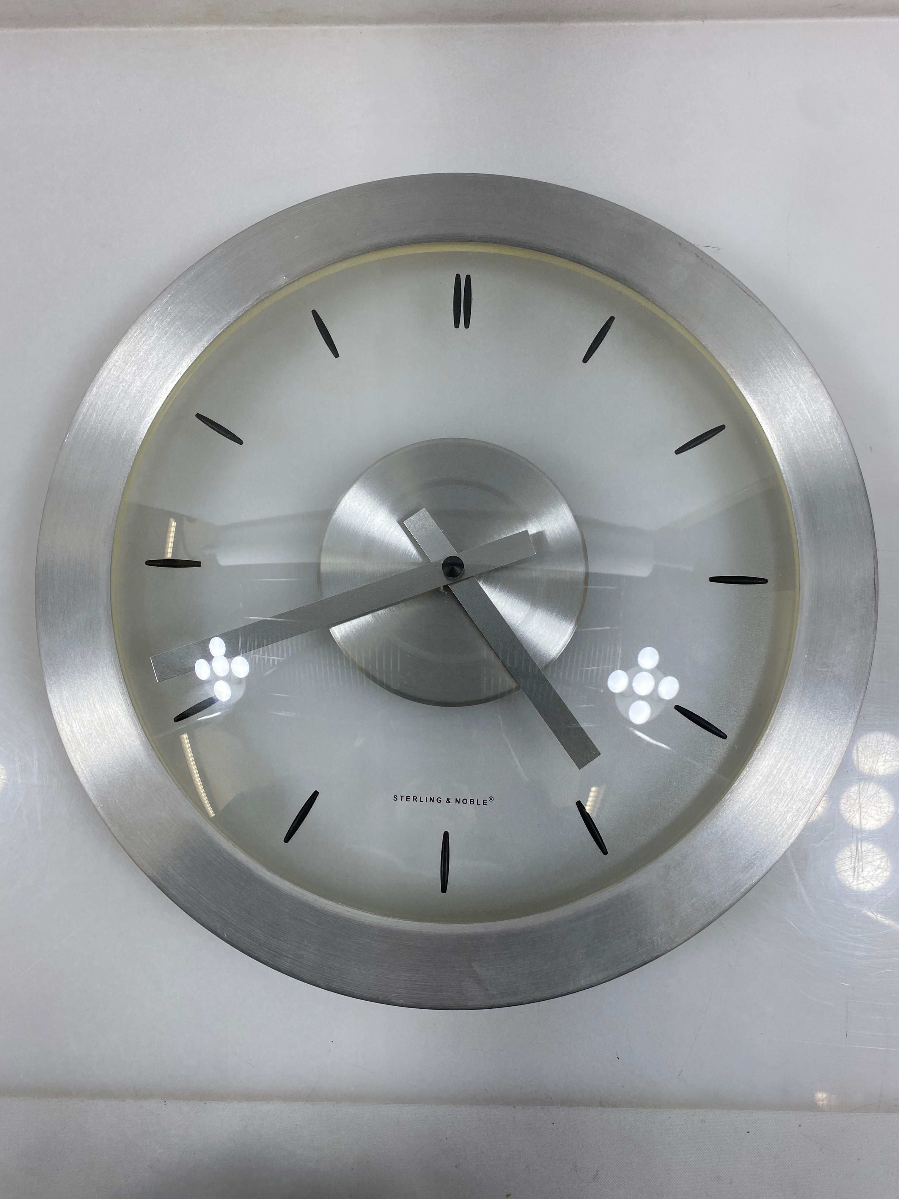 Sterling & Noble Modern Wall Clock 11.5"