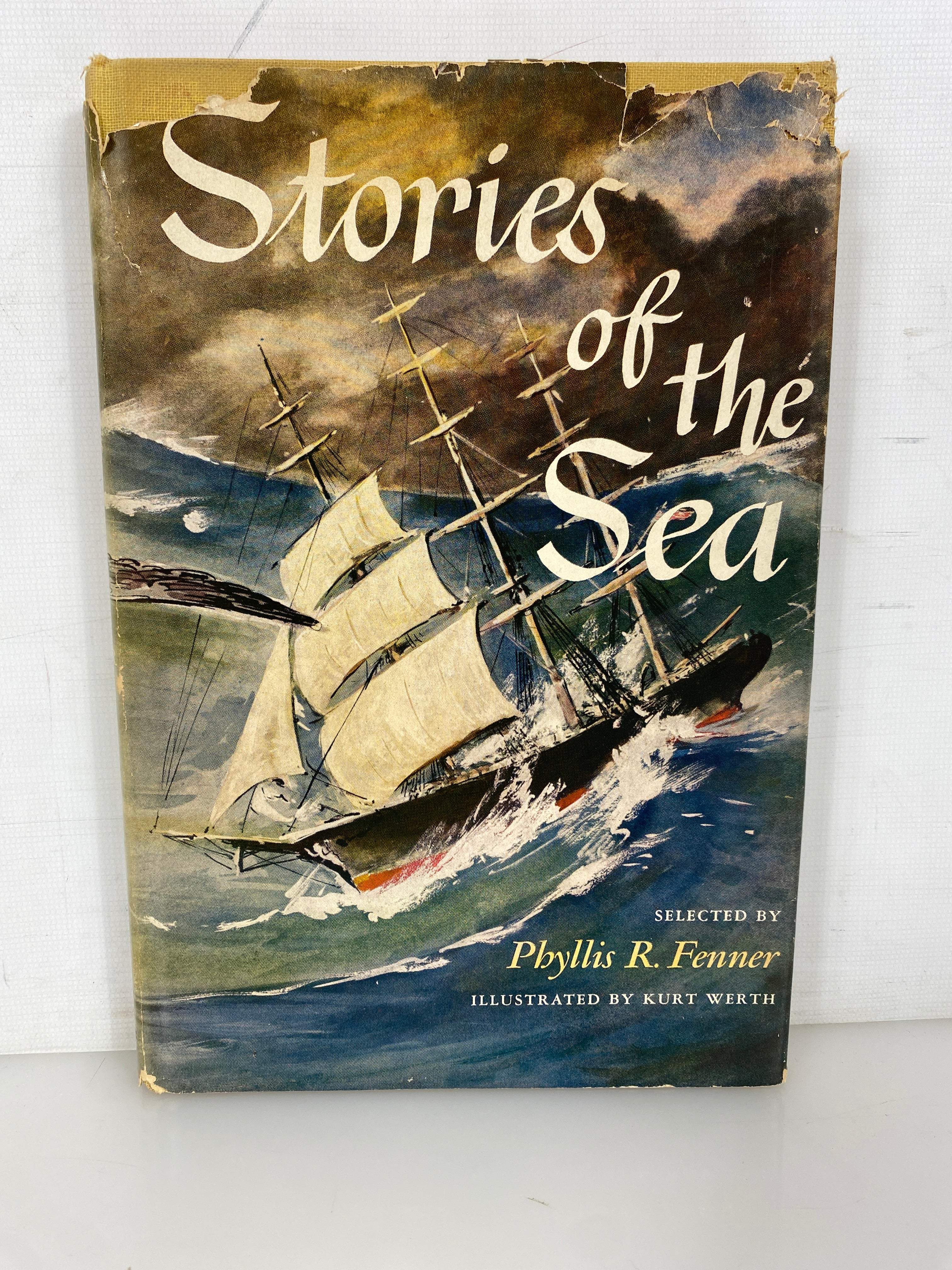Stories of the Sea by Phyllis Fenner 1953 First Edition Vintage HC DJ
