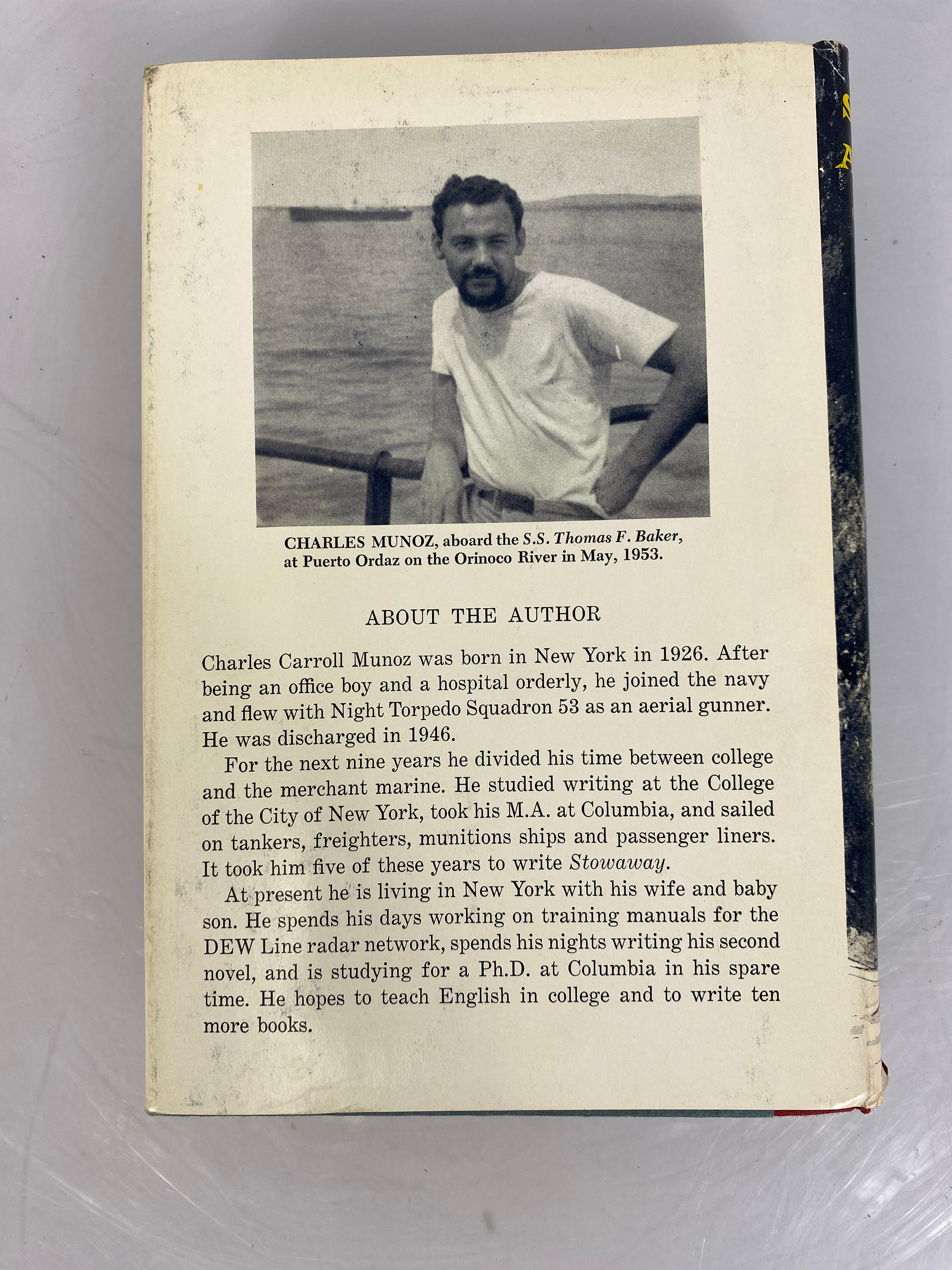 Stowaway by Charles Munoz 1957 First Printing Vintage HC DJ