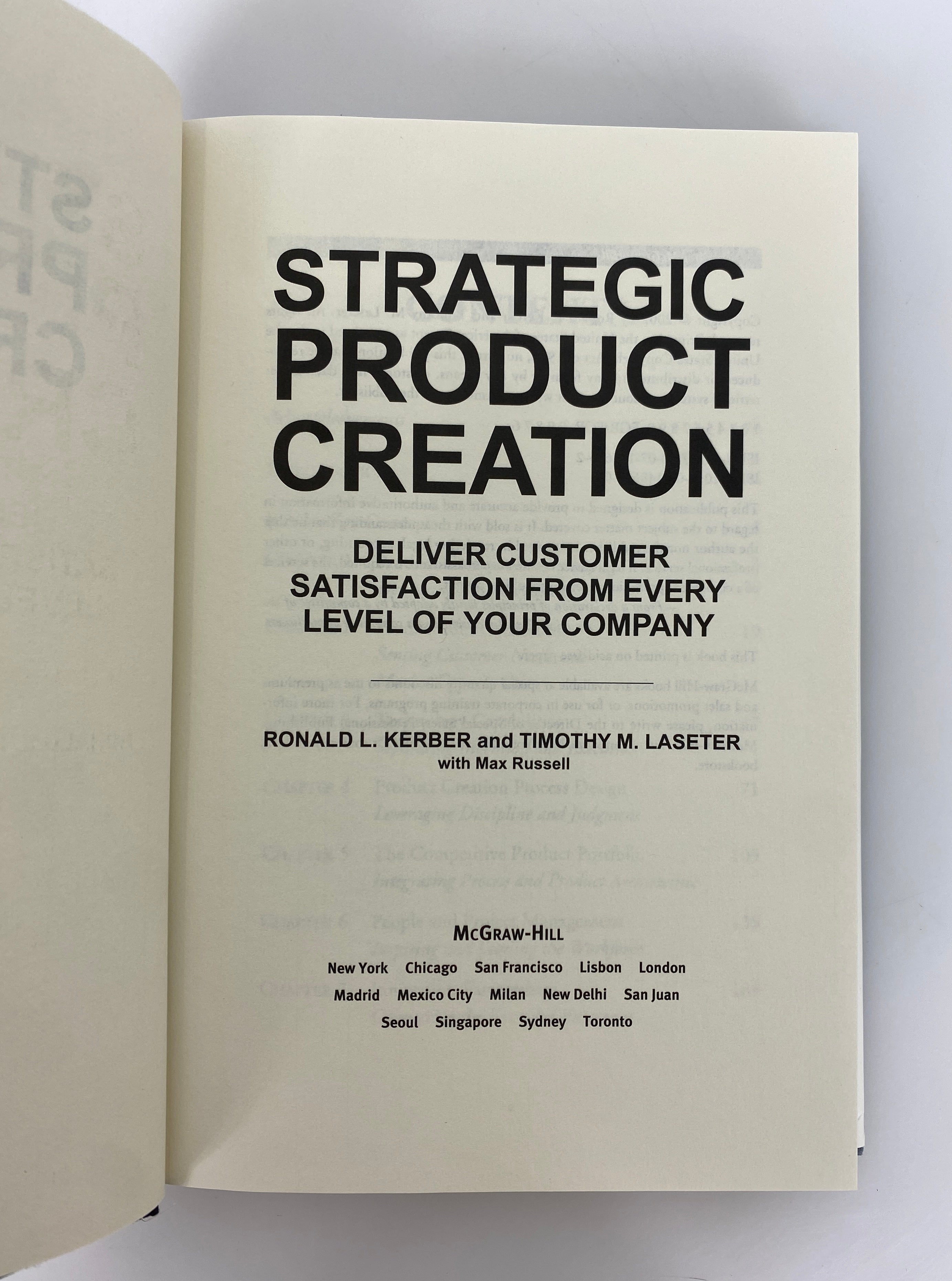 Strategic Product Creation by Kerber/Laseter 2007 Signed/Inscribed HC DJ