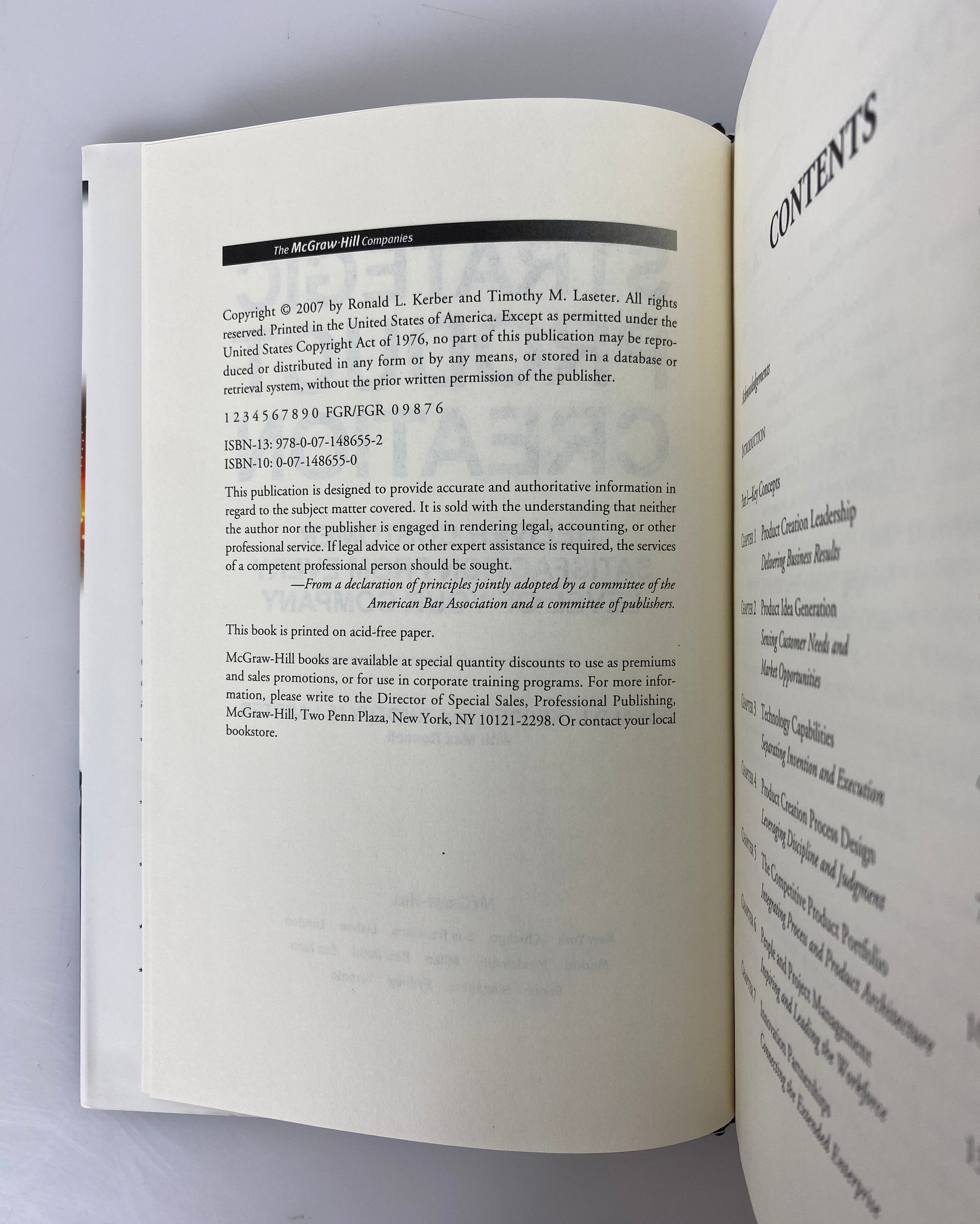 Strategic Product Creation by Kerber/Laseter 2007 Signed/Inscribed HC DJ