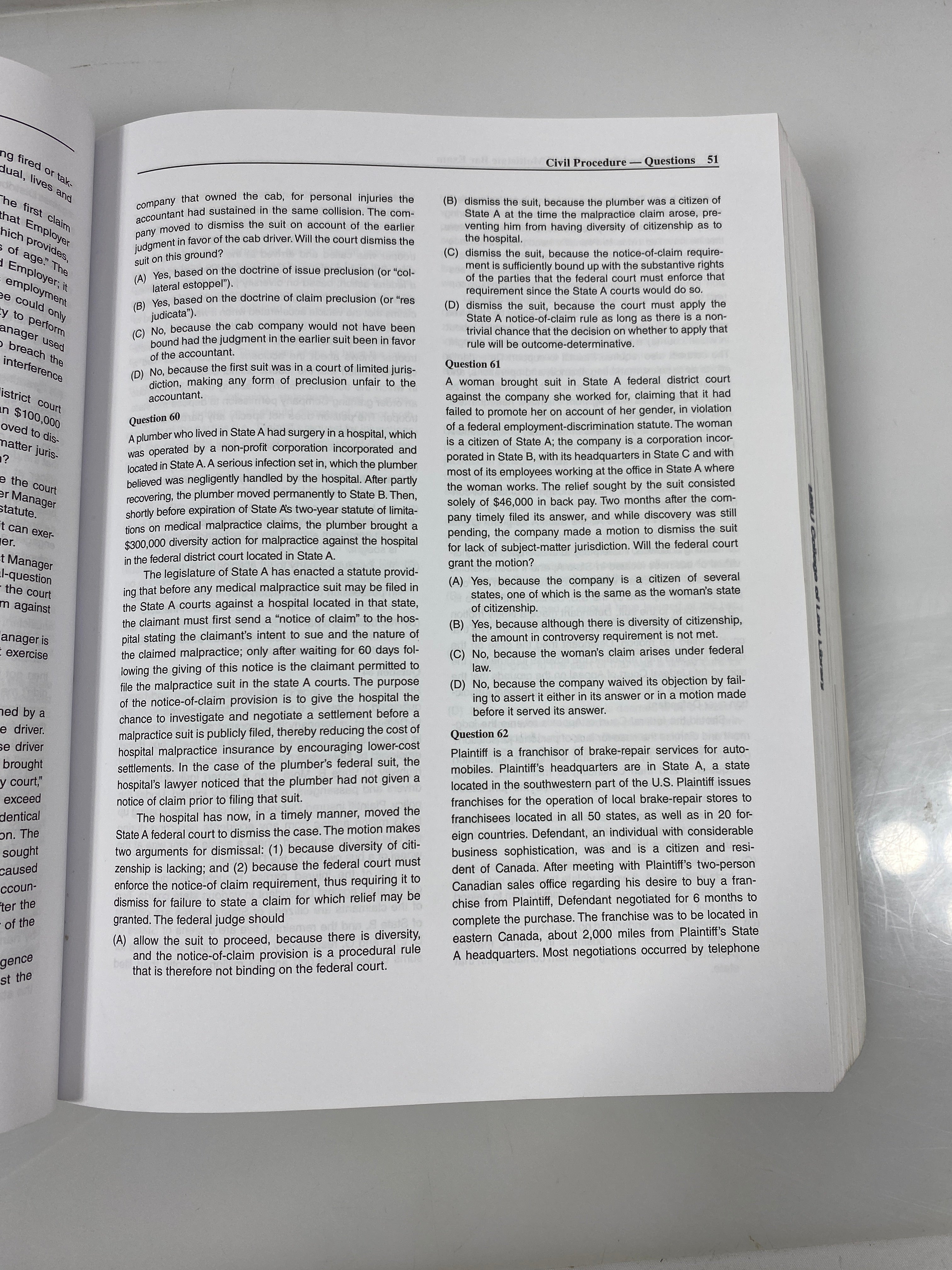 Strategies & Tactics for the MBE 7th Ed. Wolter Kluwer 2020 Ex-library SC