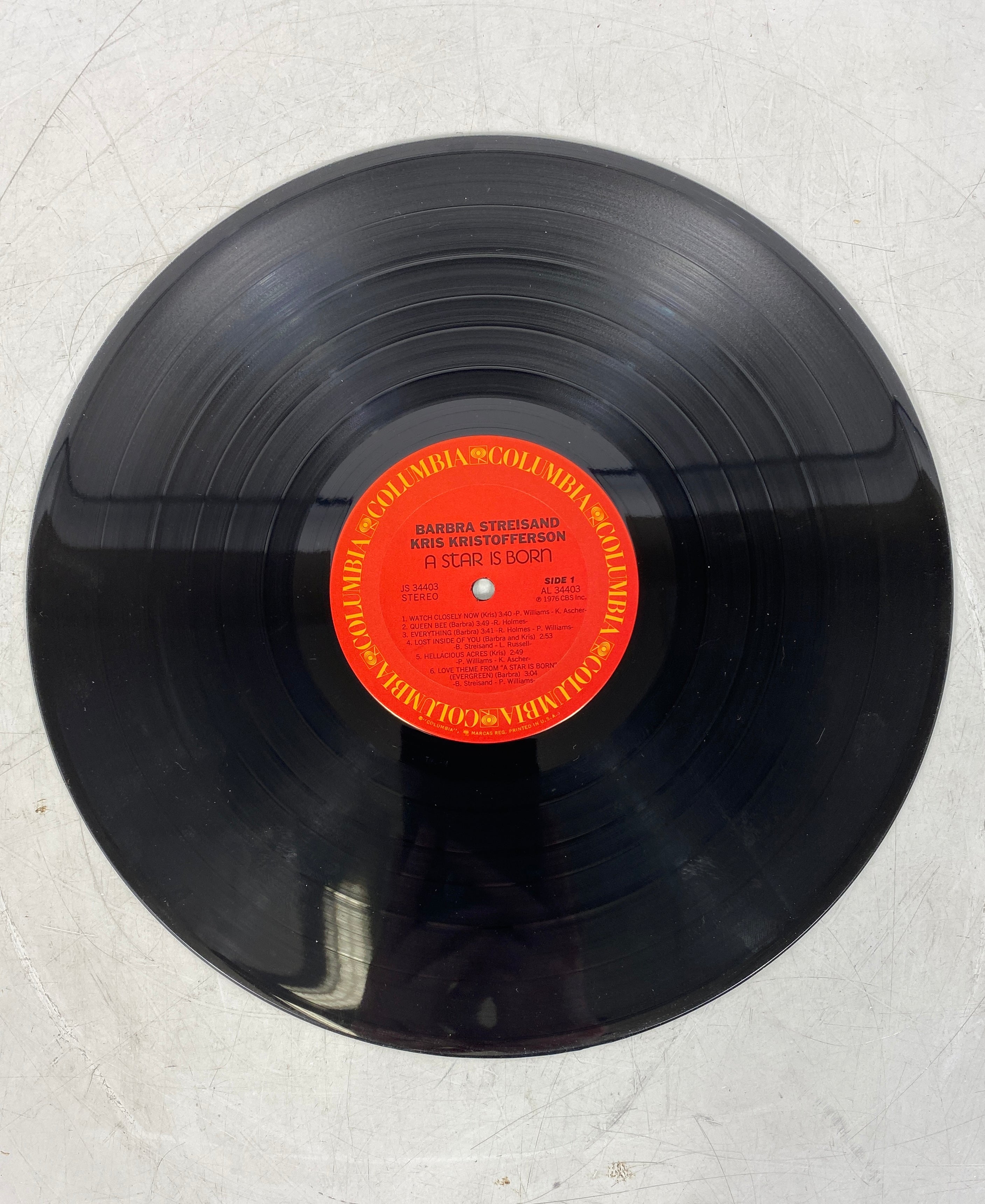 Streisand and Kristofferson A Star is Born (1976) Vinyl Record