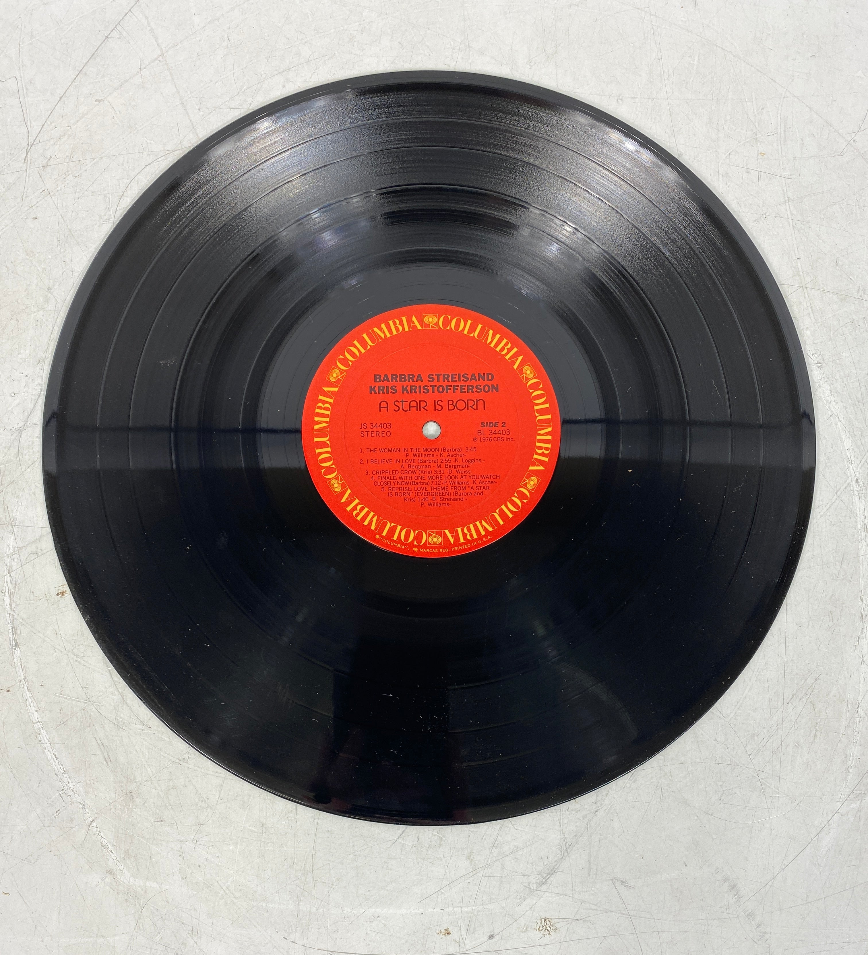 Streisand and Kristofferson A Star is Born (1976) Vinyl Record