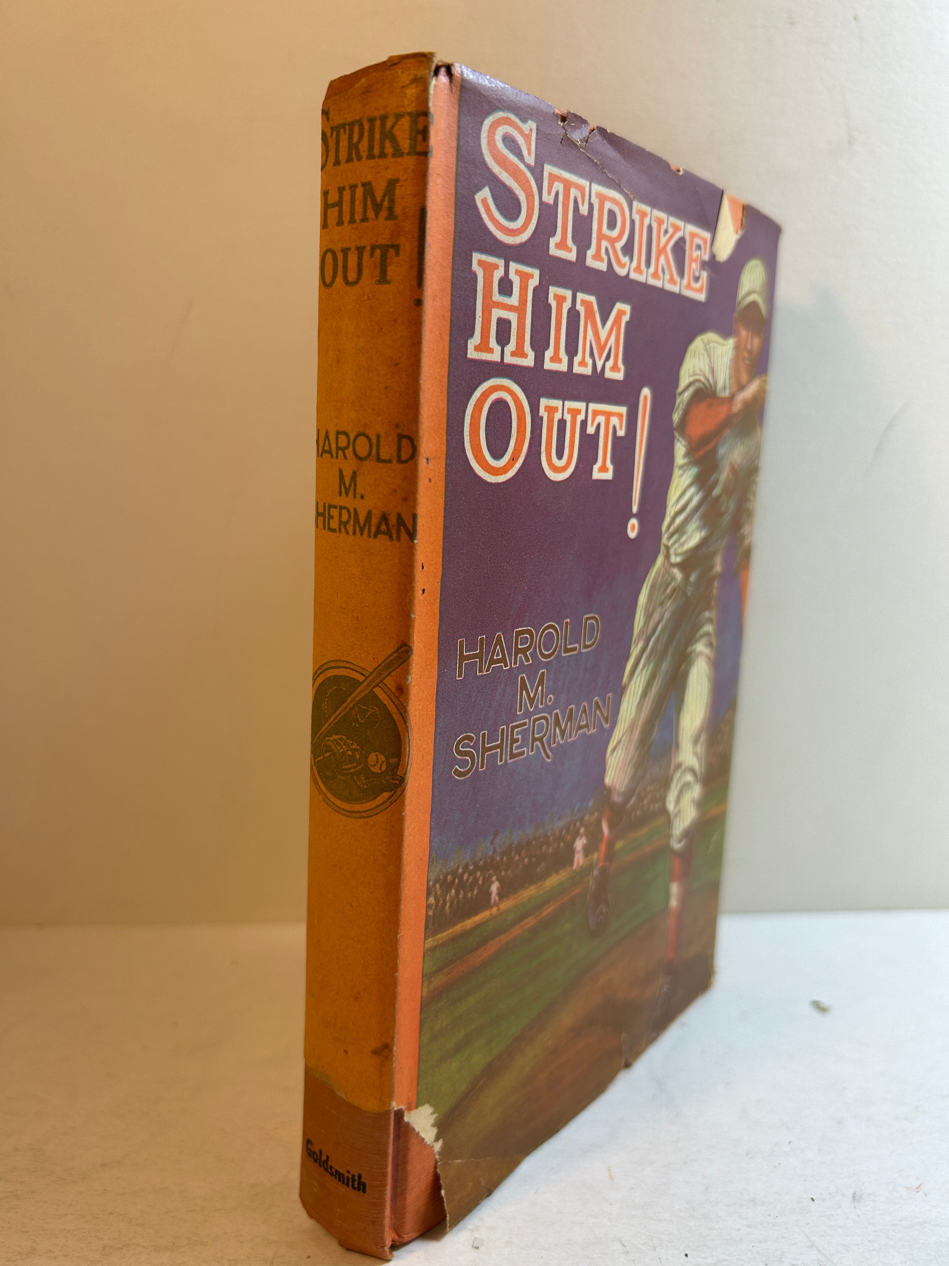 Strike Him Out! by Harold M. Sherman 1931 Goldsmith HCDJ