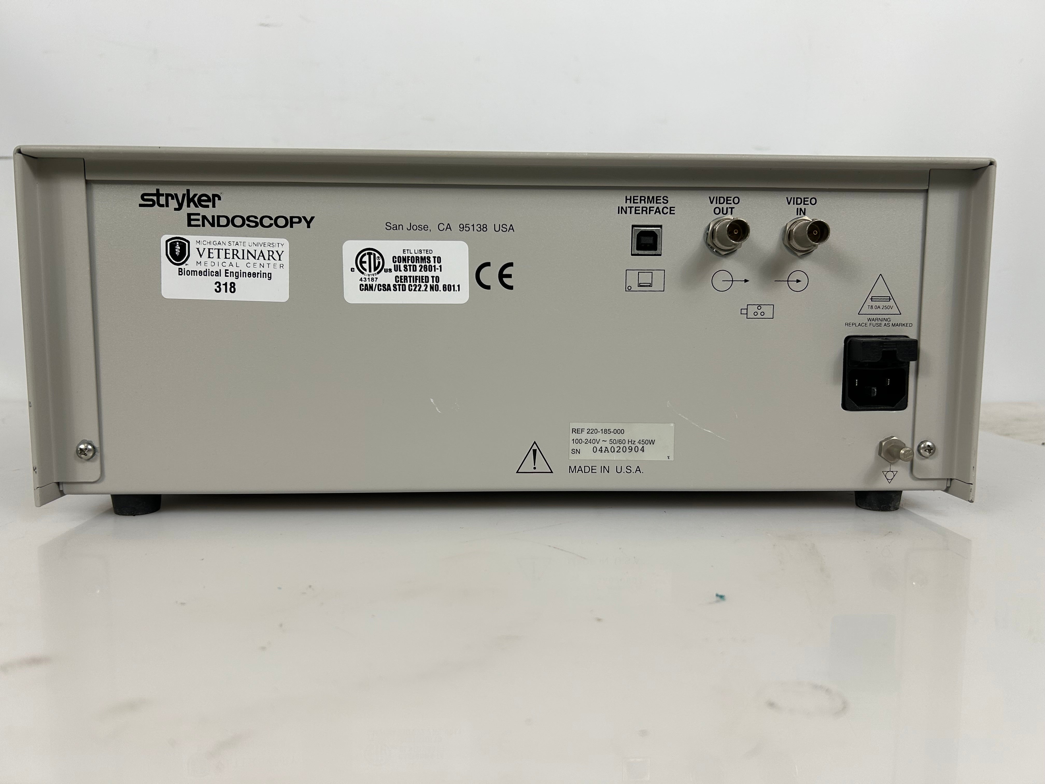 Stryker Endoscopy X 6000 Xenon Light Source *Untested*