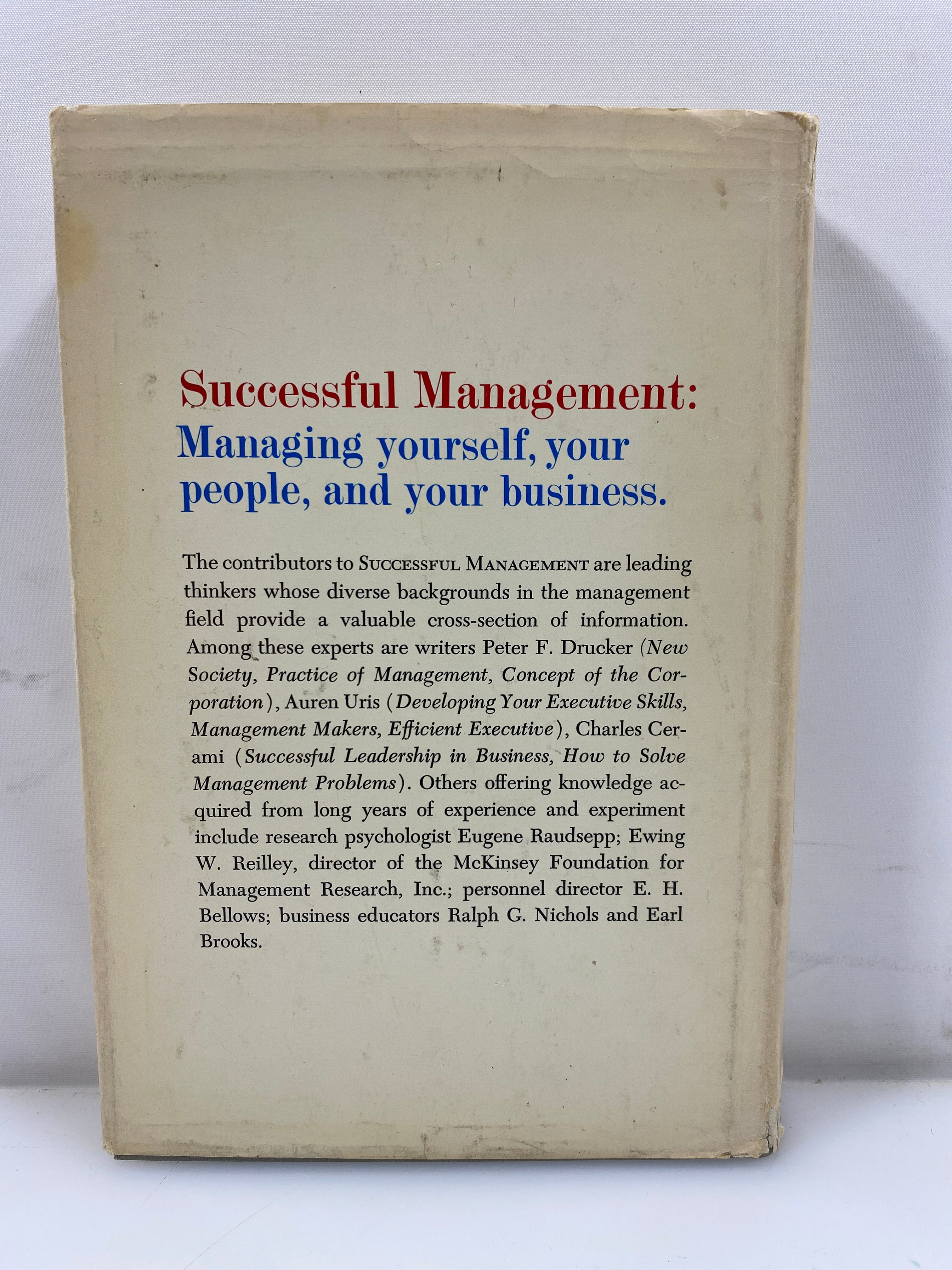 Successful Management Editors of Nation's Business 1964 HC