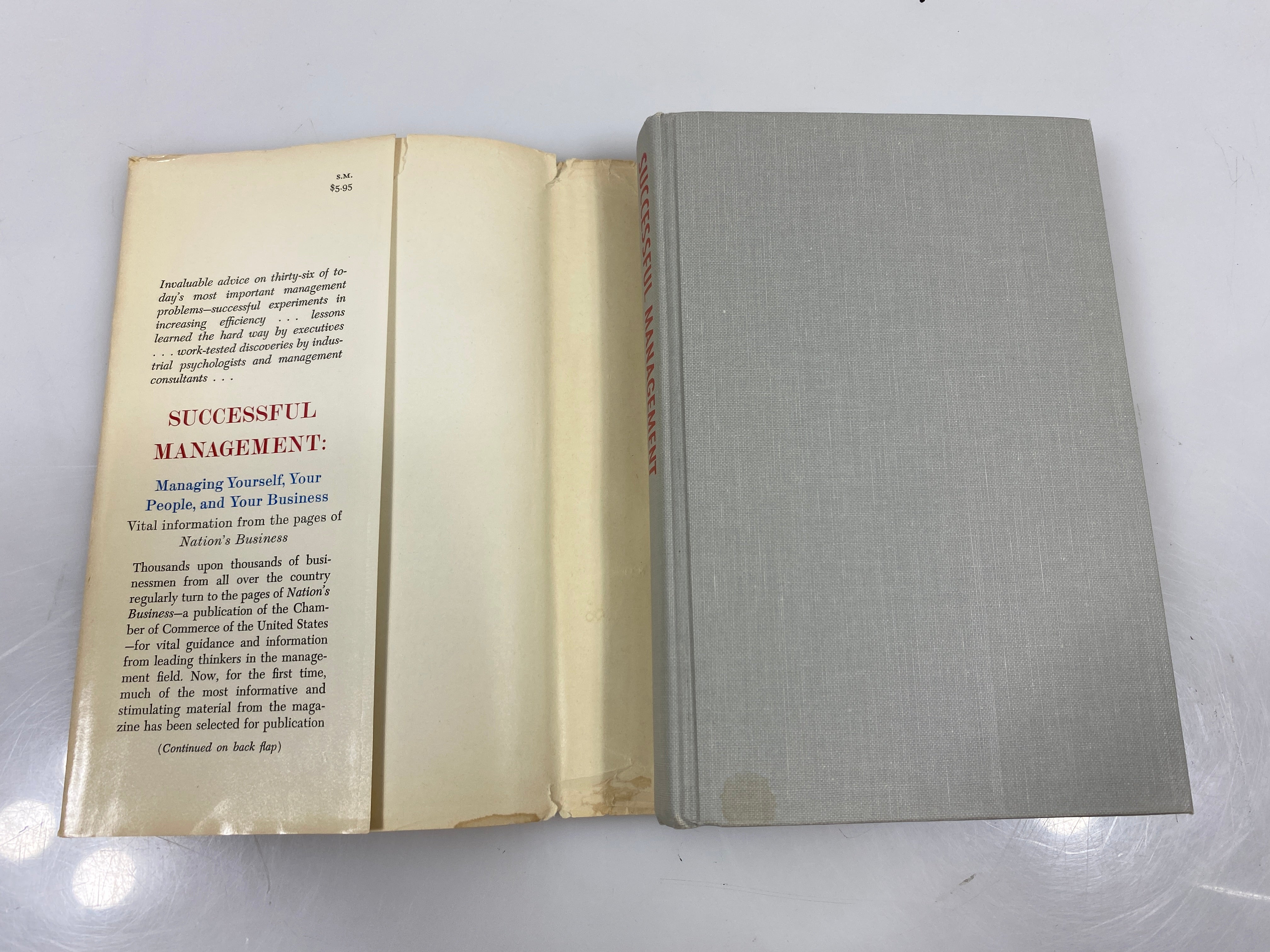 Successful Management Editors of Nation's Business 1964 HC