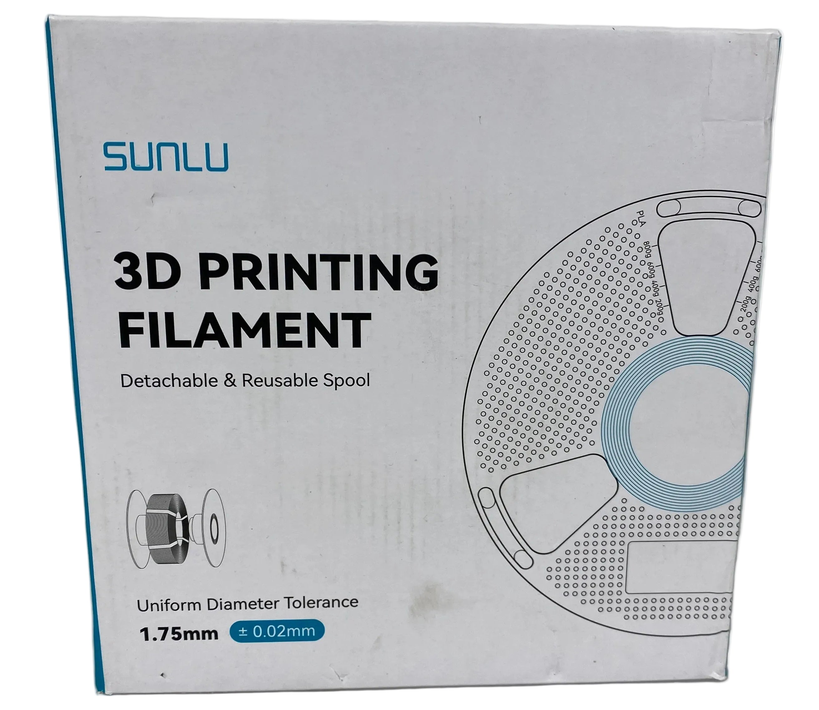 Sunlu Black 3D Printing Filament Spool *New*
