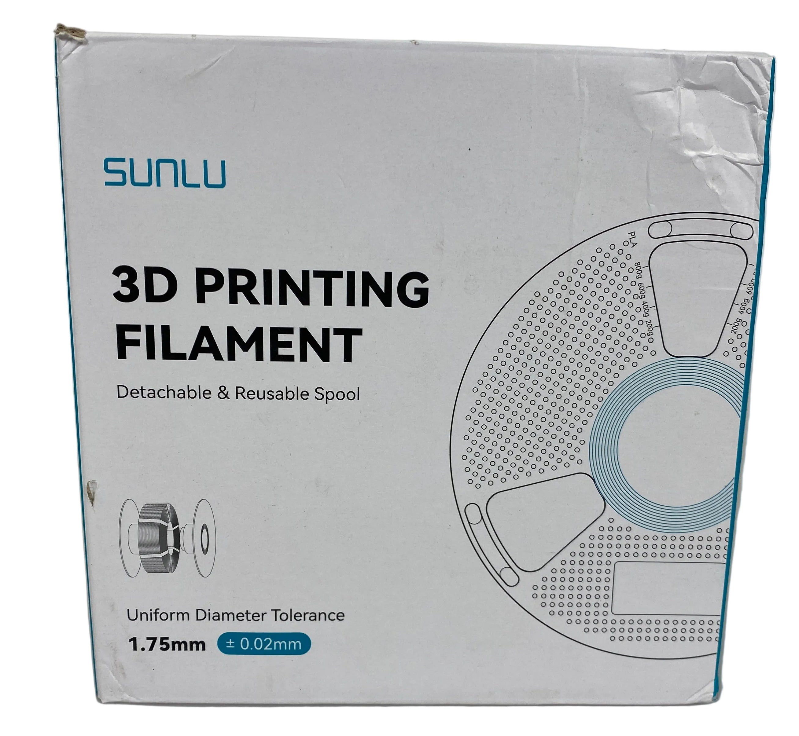 Sunlu Transparent 3D Printing Filament Spool *New*