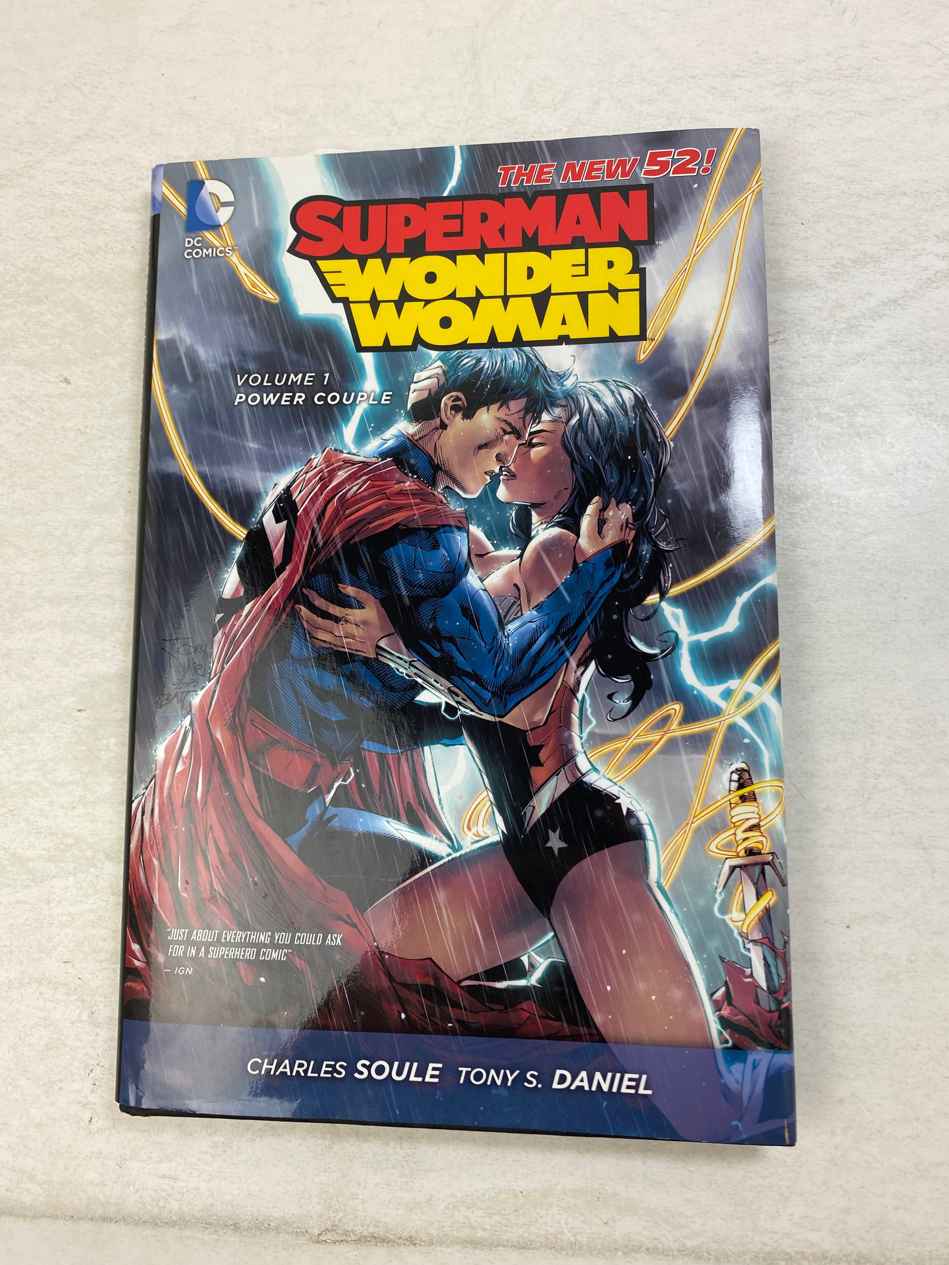 Superman Wonder Woman Volume 1: Power Couple Graphic Novel HCDJ 2014