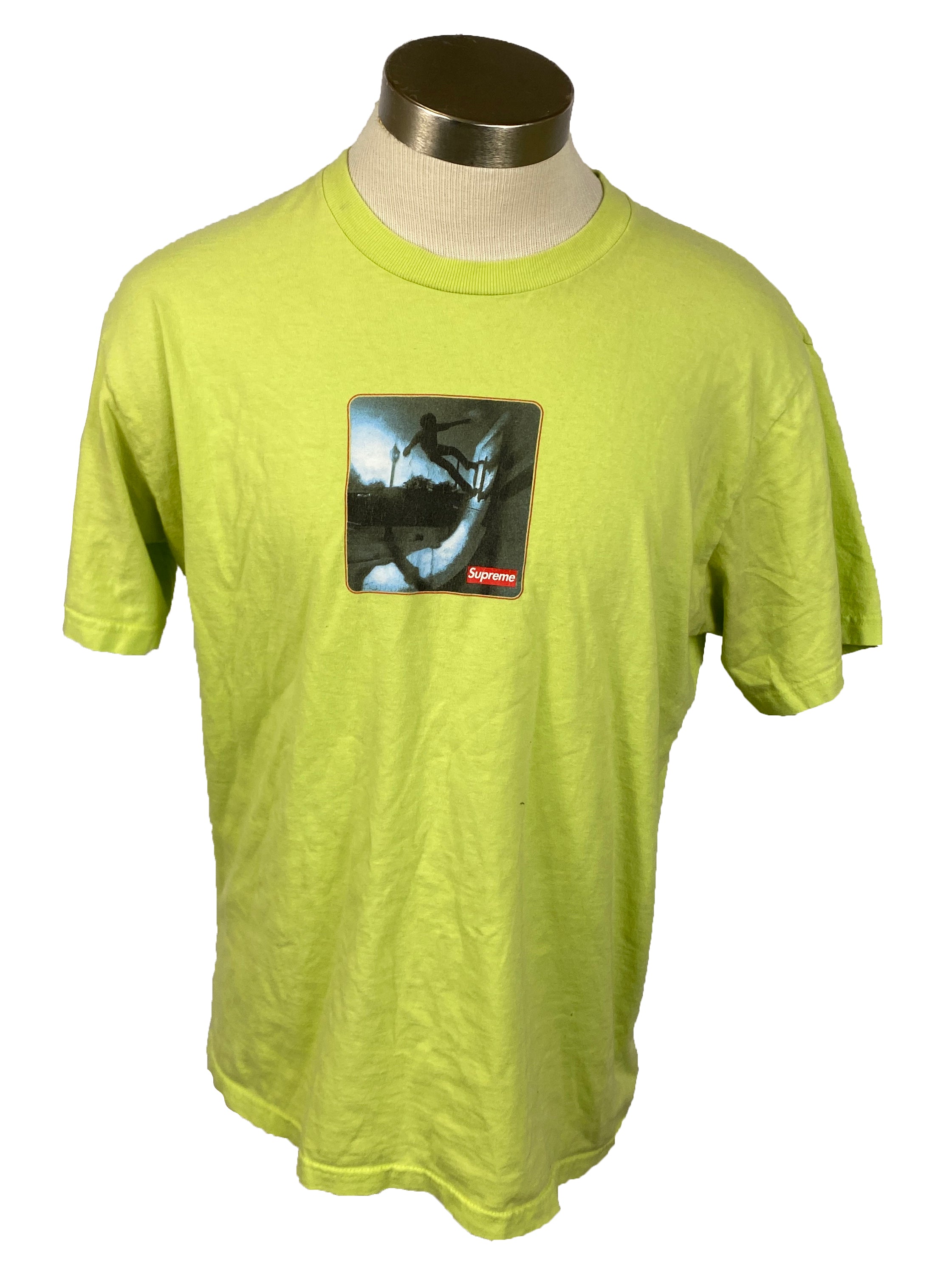 Supreme Neon Green Shadow Tee Men's Size M