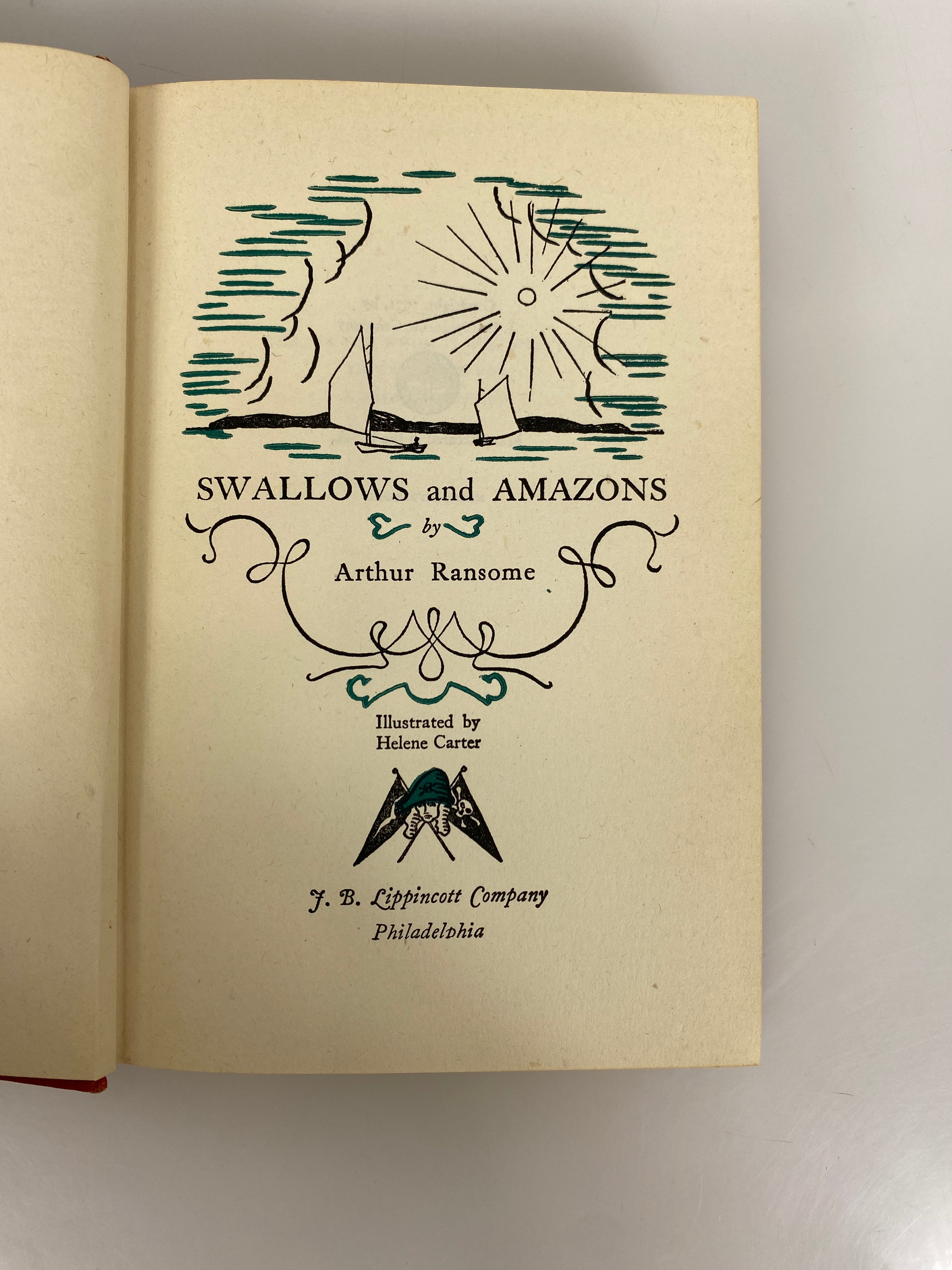 Swallows & Amazons by Arthur Ransome 1931 Ninth Impression HC