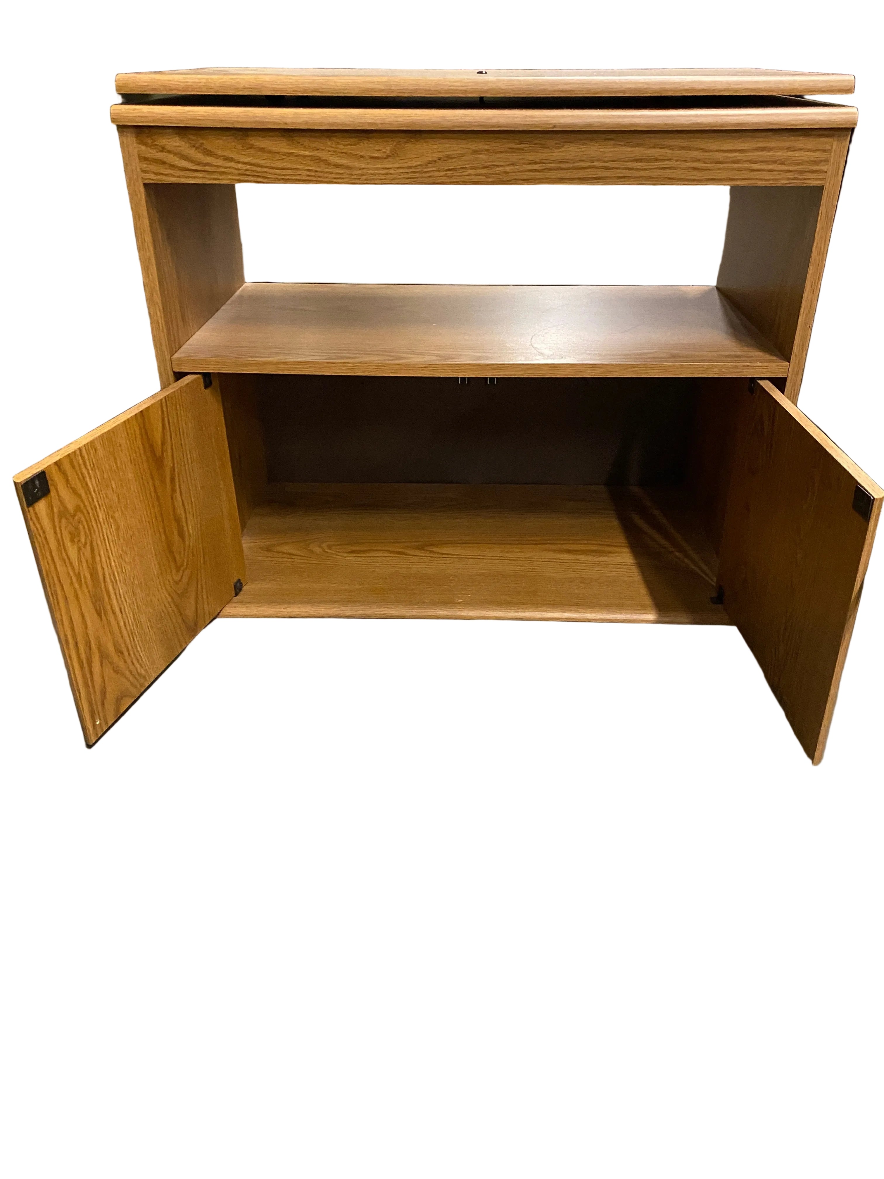 Swivel TV Stand with Cabinet