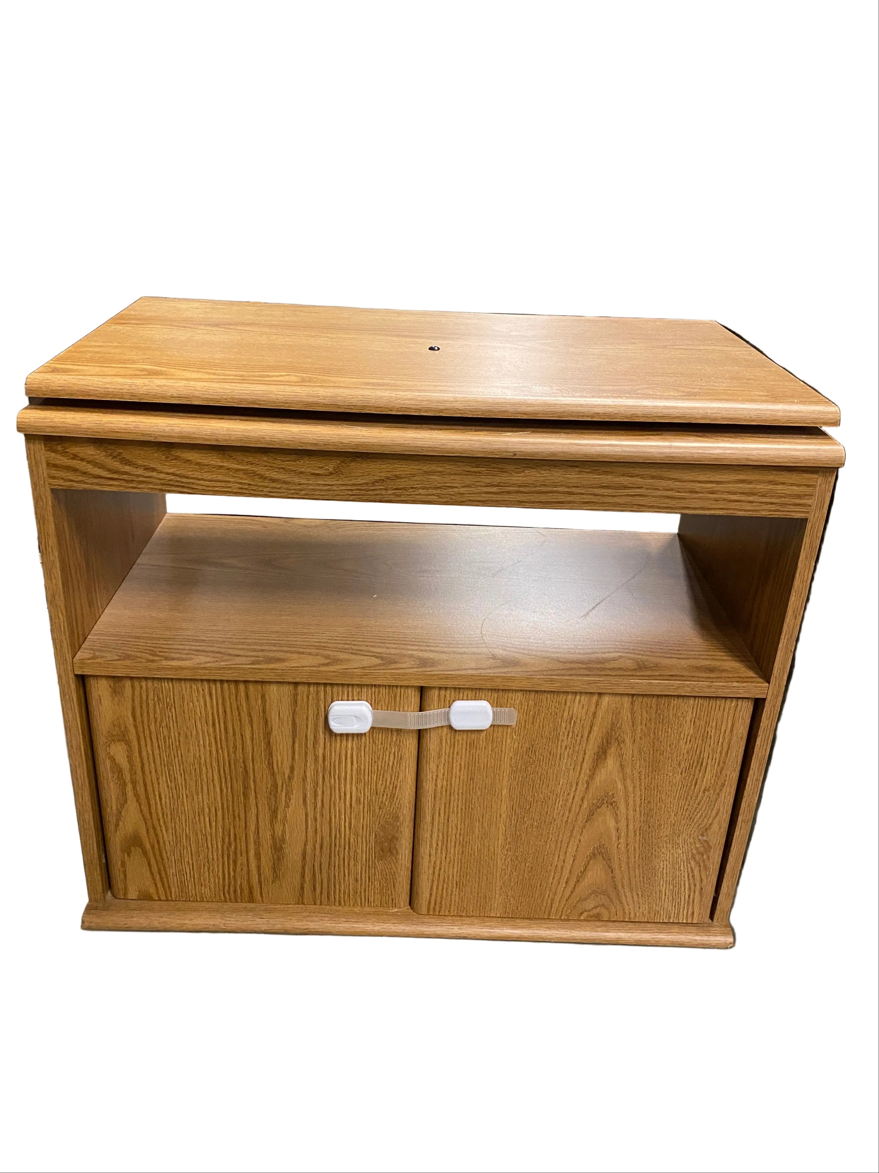Swivel TV Stand with Cabinet