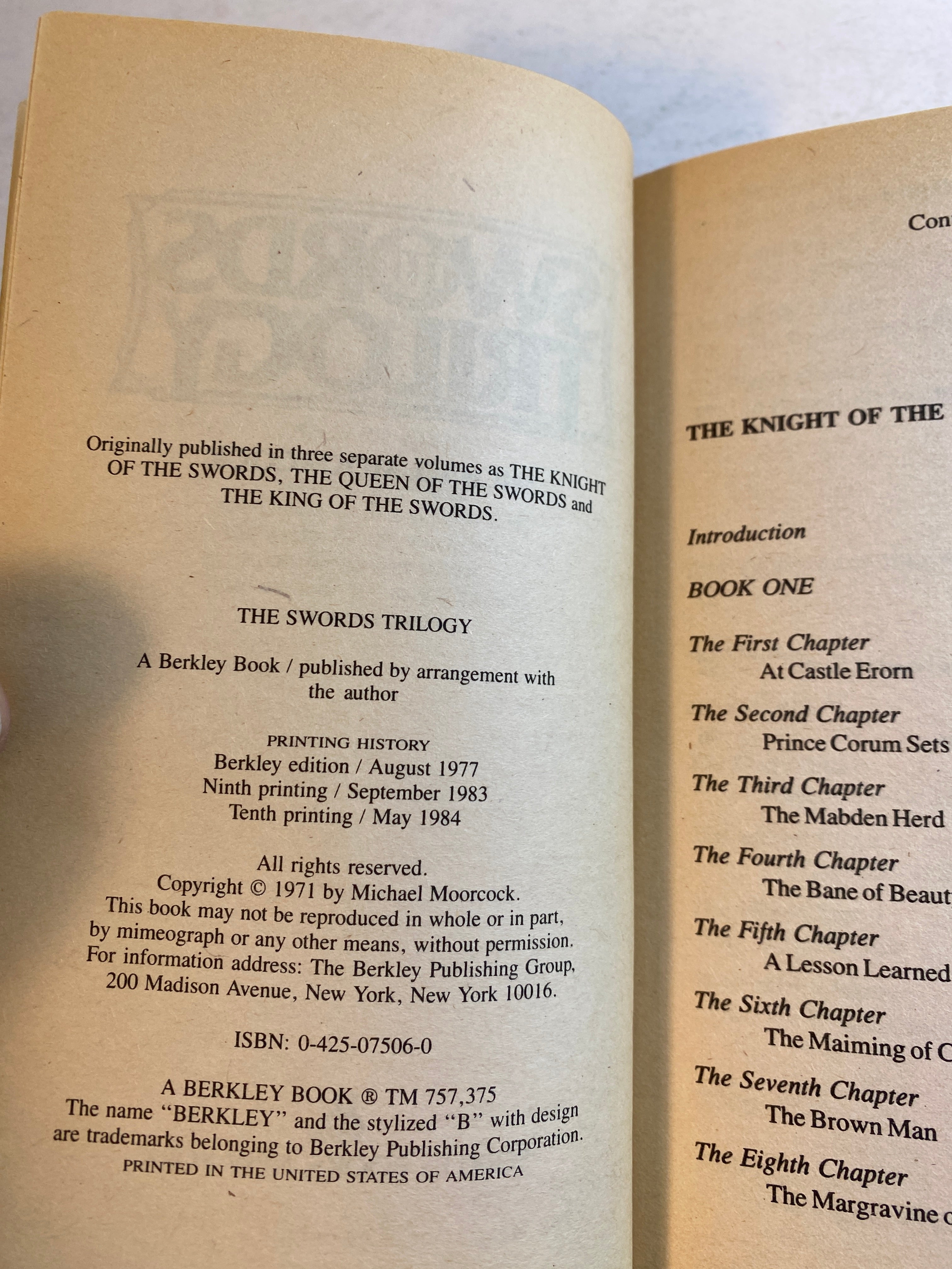 Swords Trilogy Michael Moorcock SC 1984