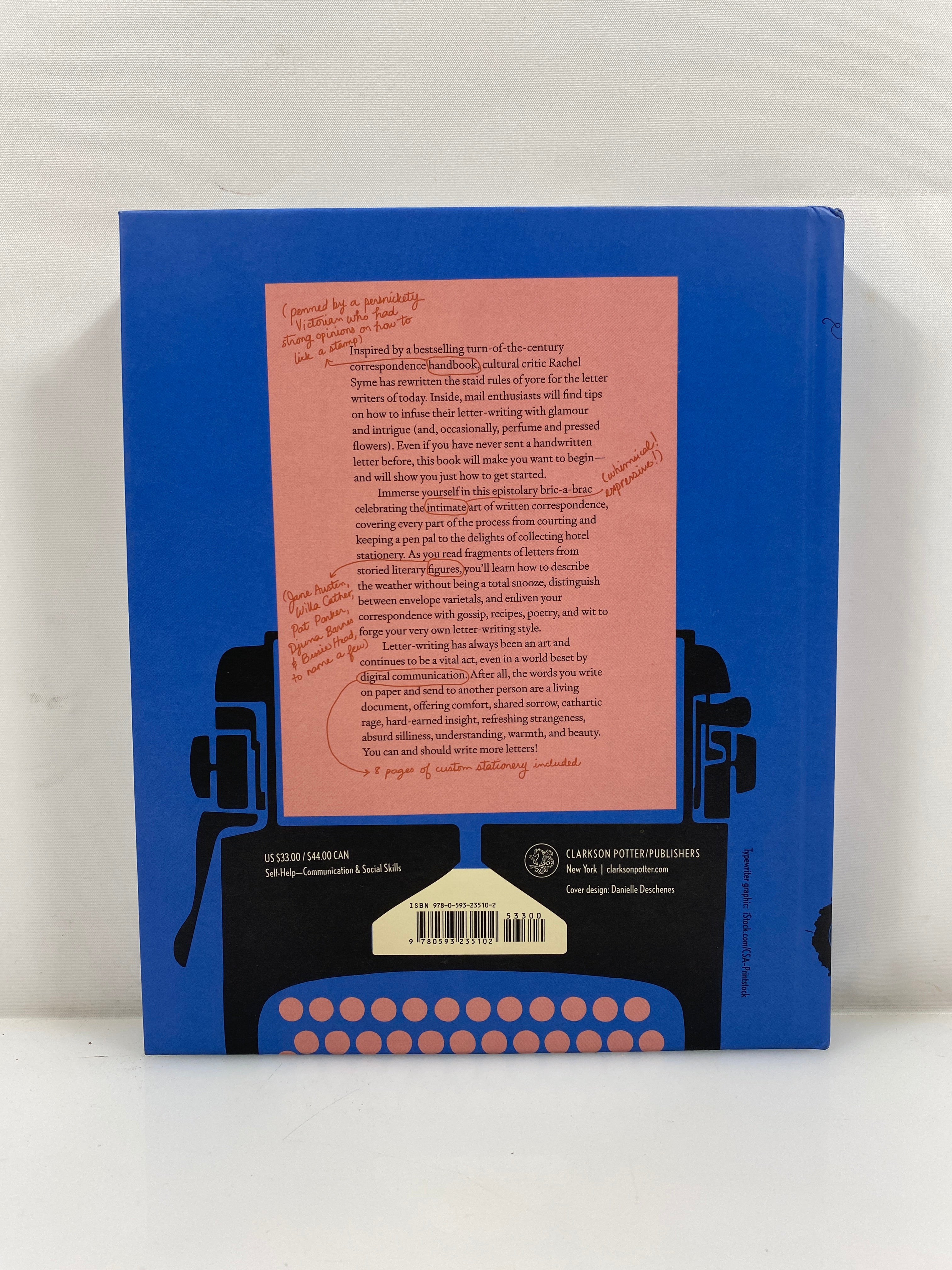 Syme's Letter Writer by Rachel Syme Clarkson Potter HC