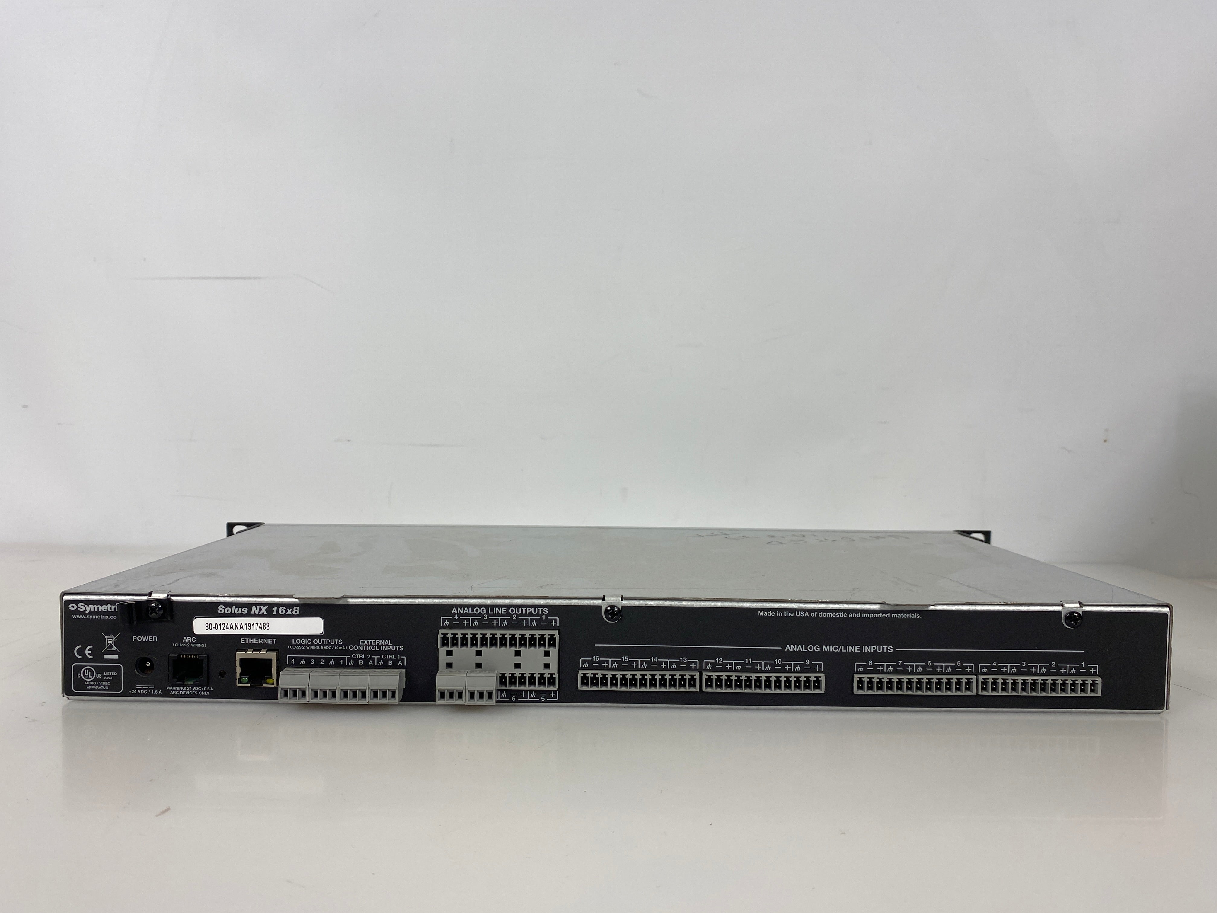 Symetrix Solus NX 16x8 Digital Signal Processor *Untested*