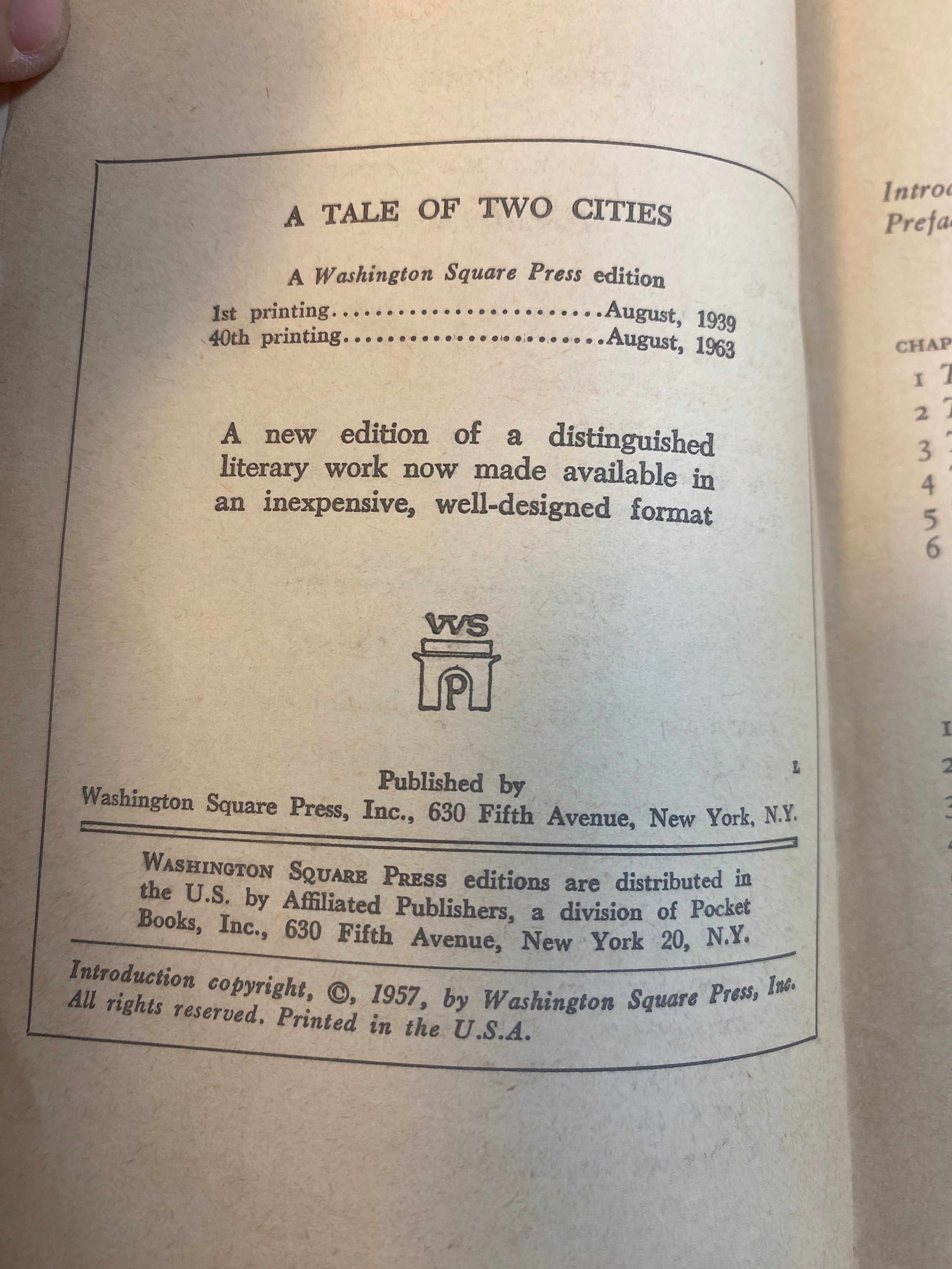 Tale of Two Cities Charles Dickens SC 1963