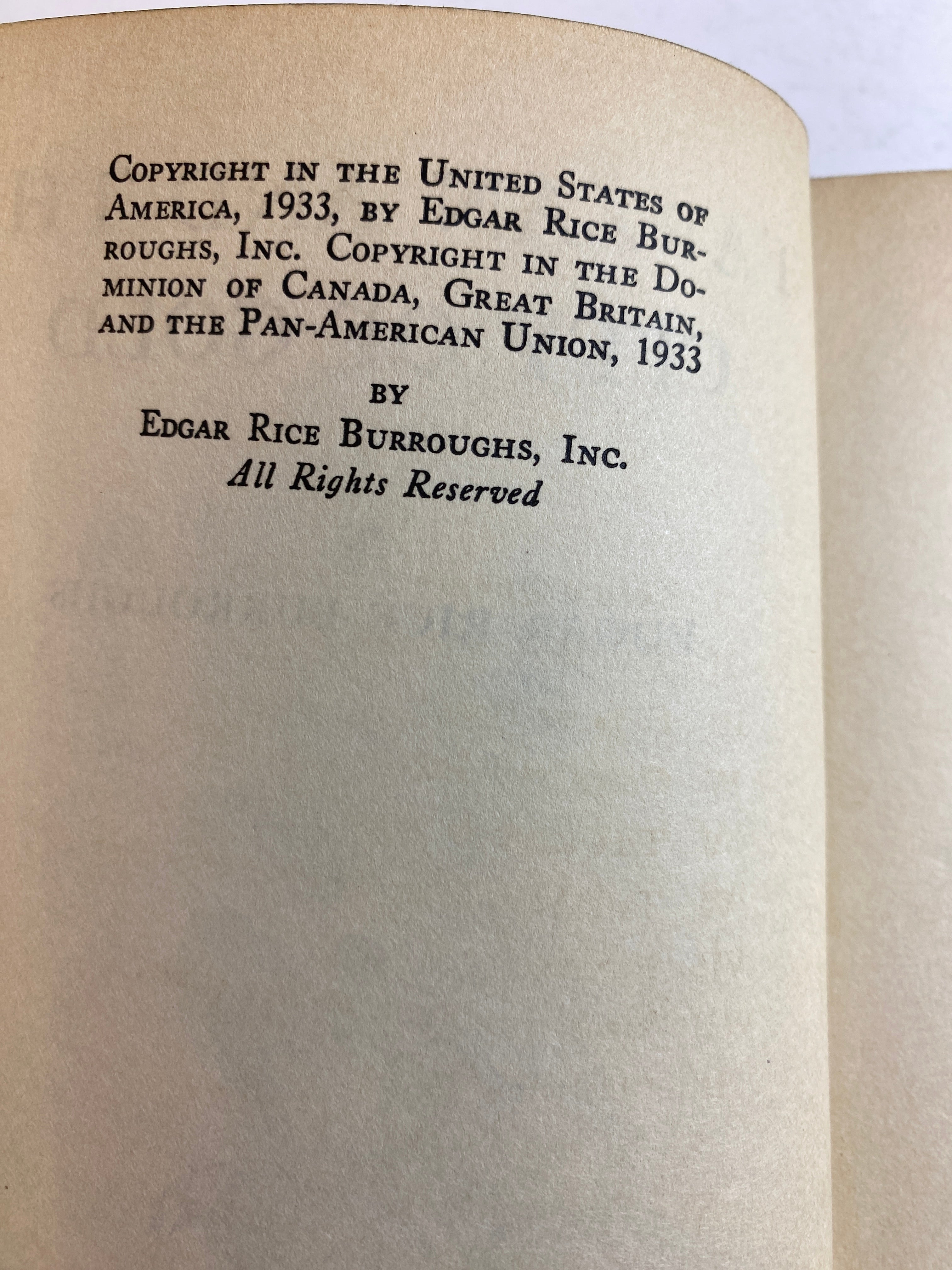 Tarzan and the City of Gold Edgar Rice Burroughs HC 1933