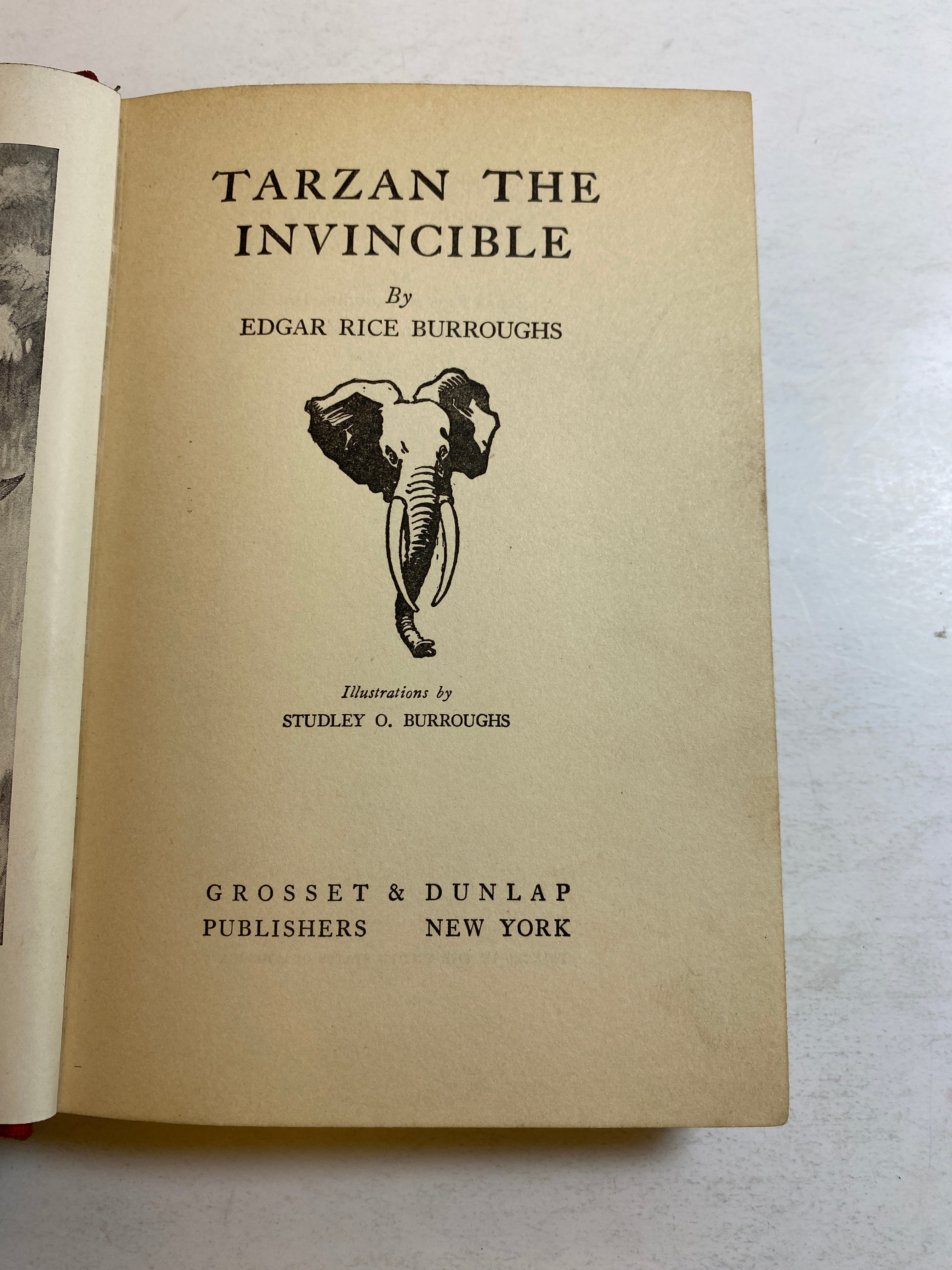 Tarzan the Invincible Edgar Rice Burroughs HC Grosset 1931