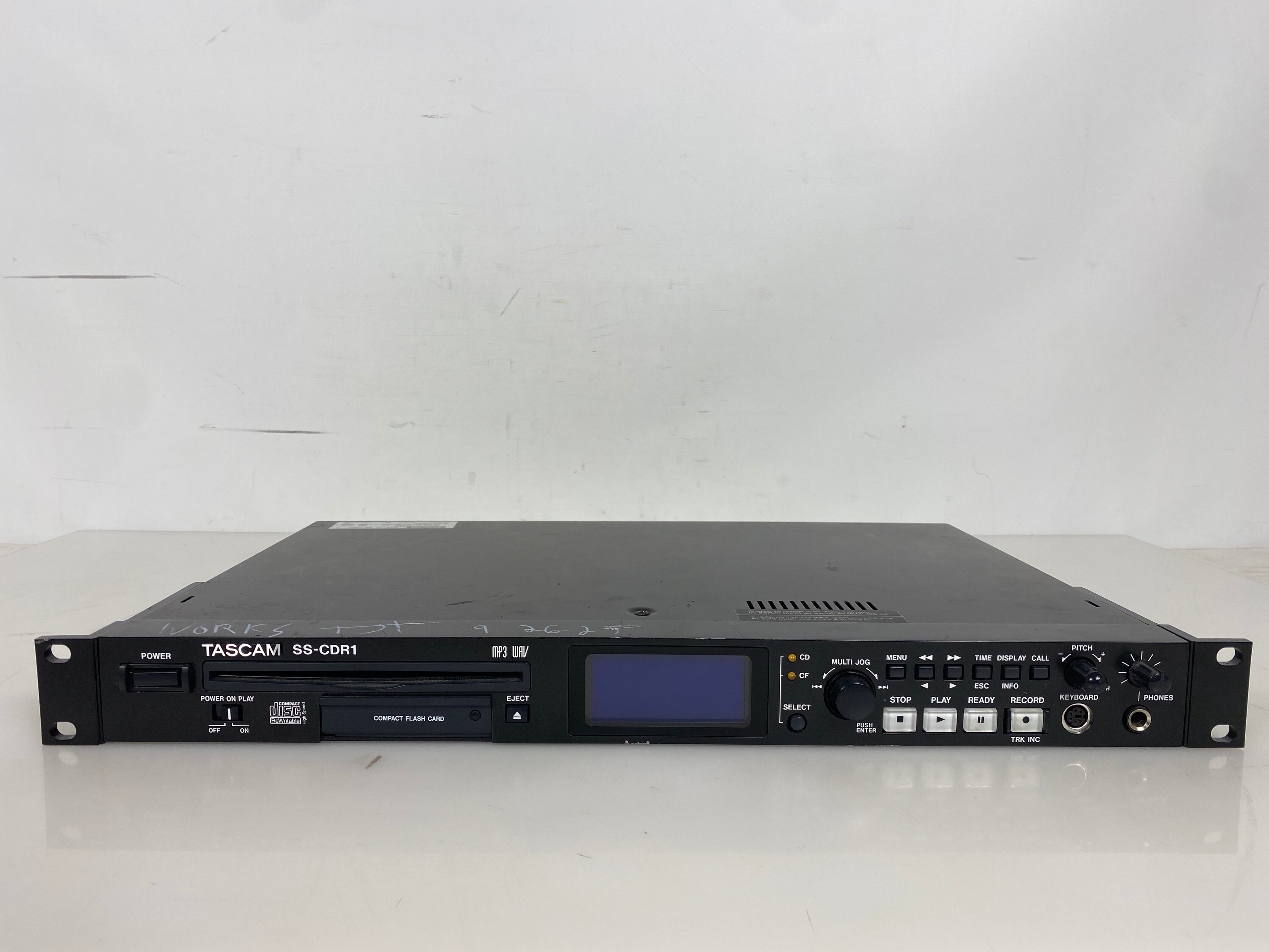 Tascam SS-CDR1 Rack Mount Compact Flash/CD Recorder
