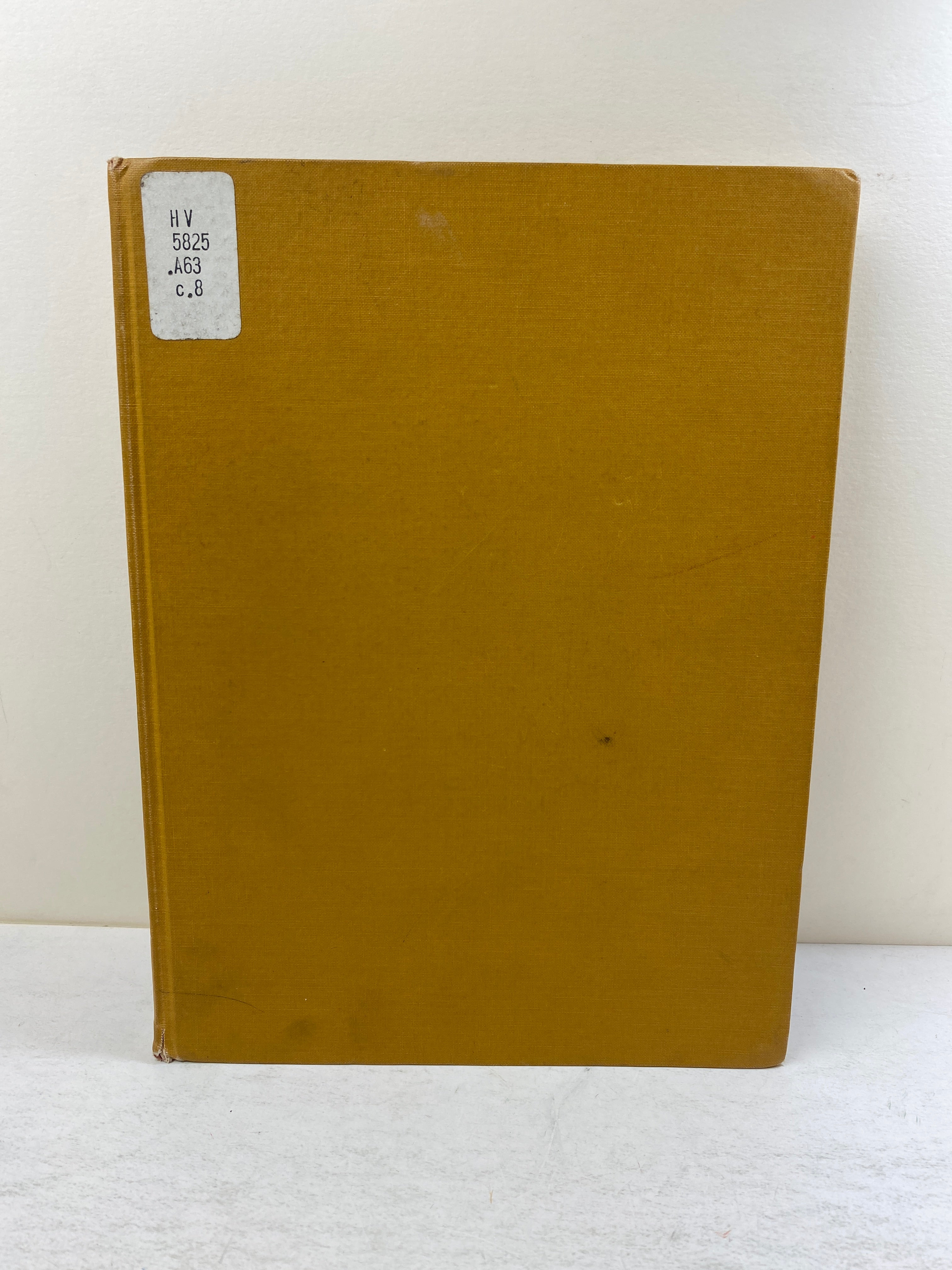 Task Force Report Narcotics and Drug Abuse Ex-library 1967 HC