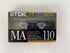 TDK MA110 Type IV Metal Position Cassette Tape *New*