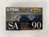 TDK SA90 Type II 90 Minute Audio Cassette Tape *New*