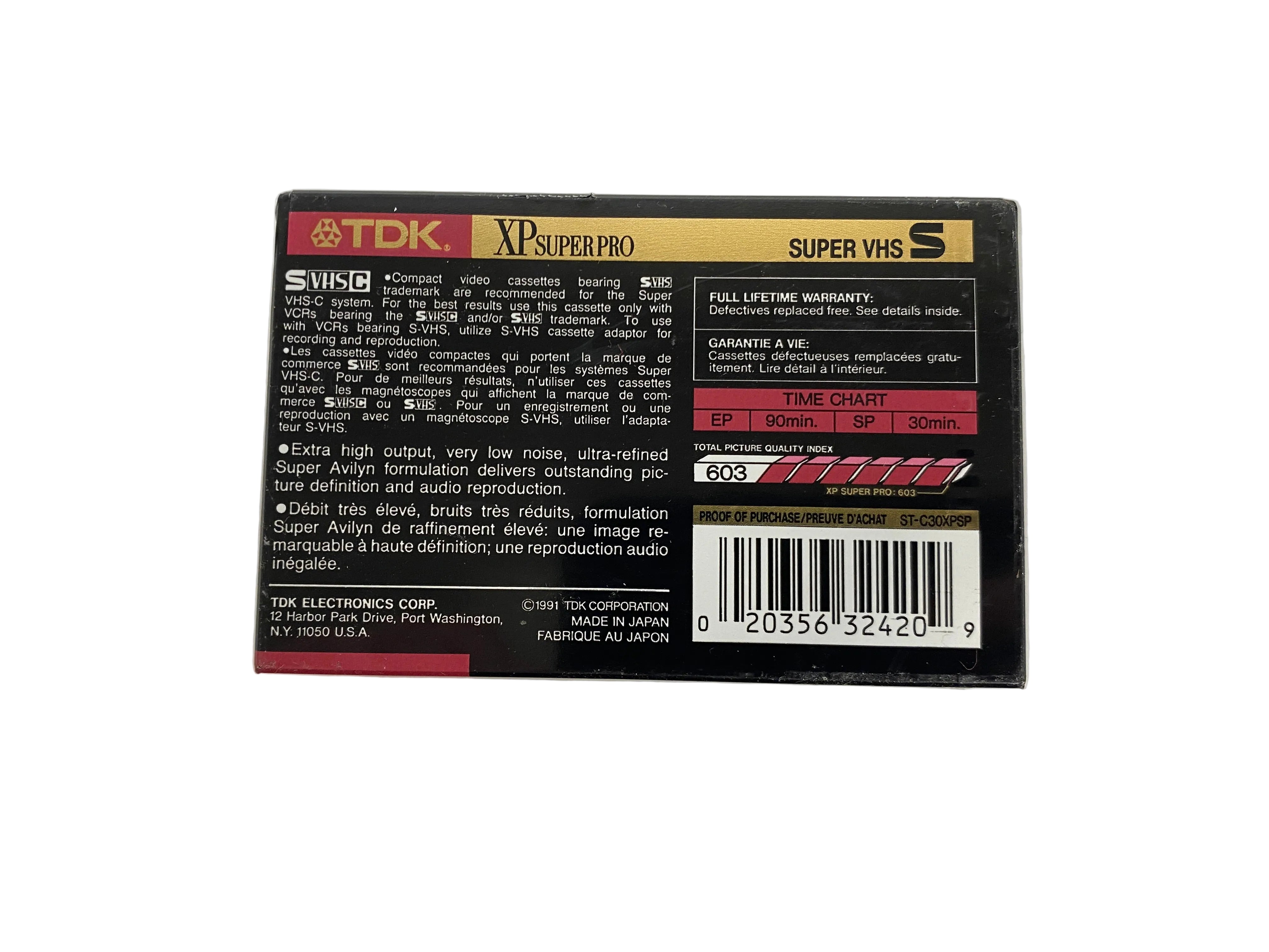 TDS ST-C30 Super VHS XP Super Pro