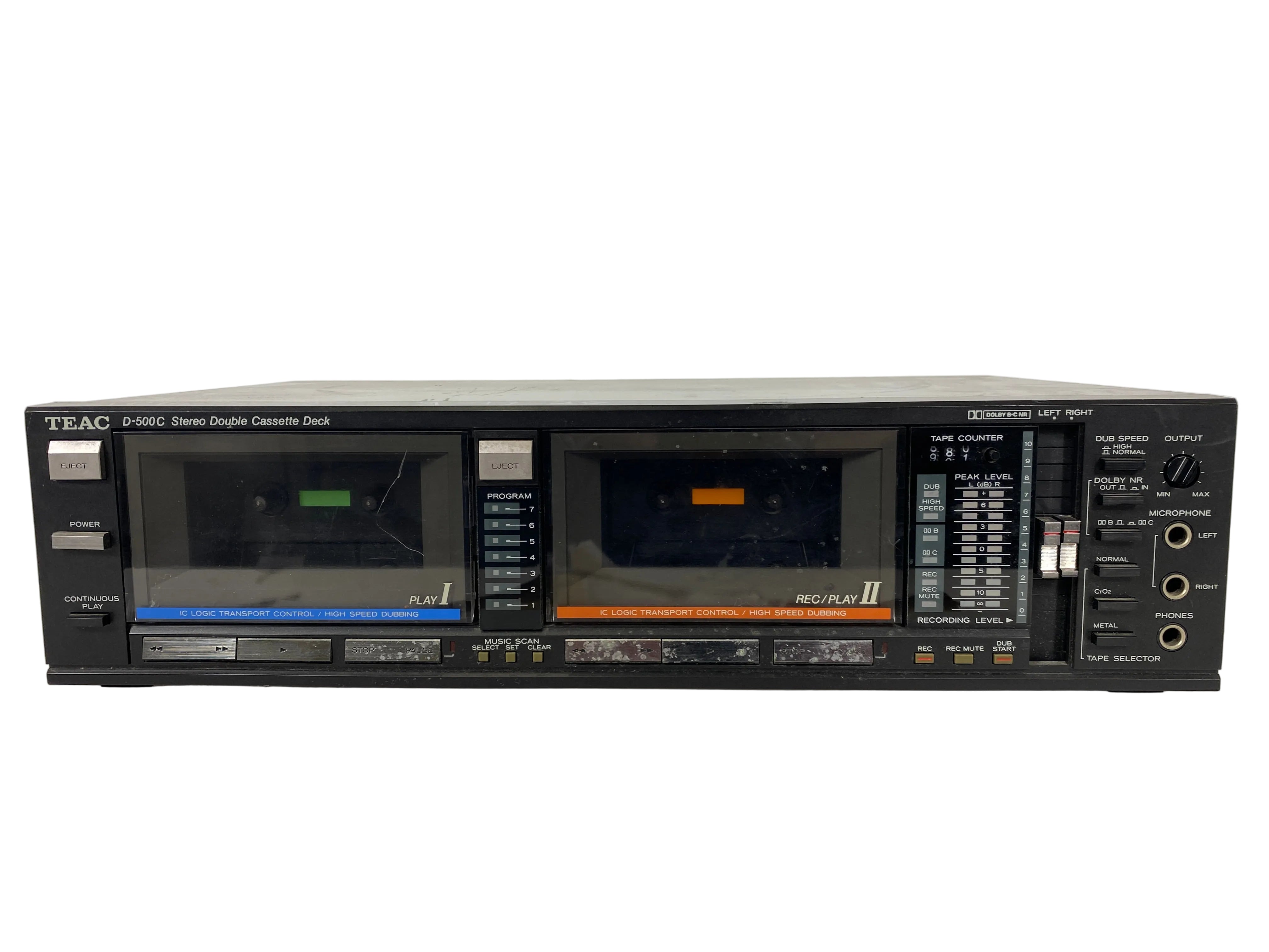 TEAC D-500C Stereo Double Cassette Deck *For Parts Only*