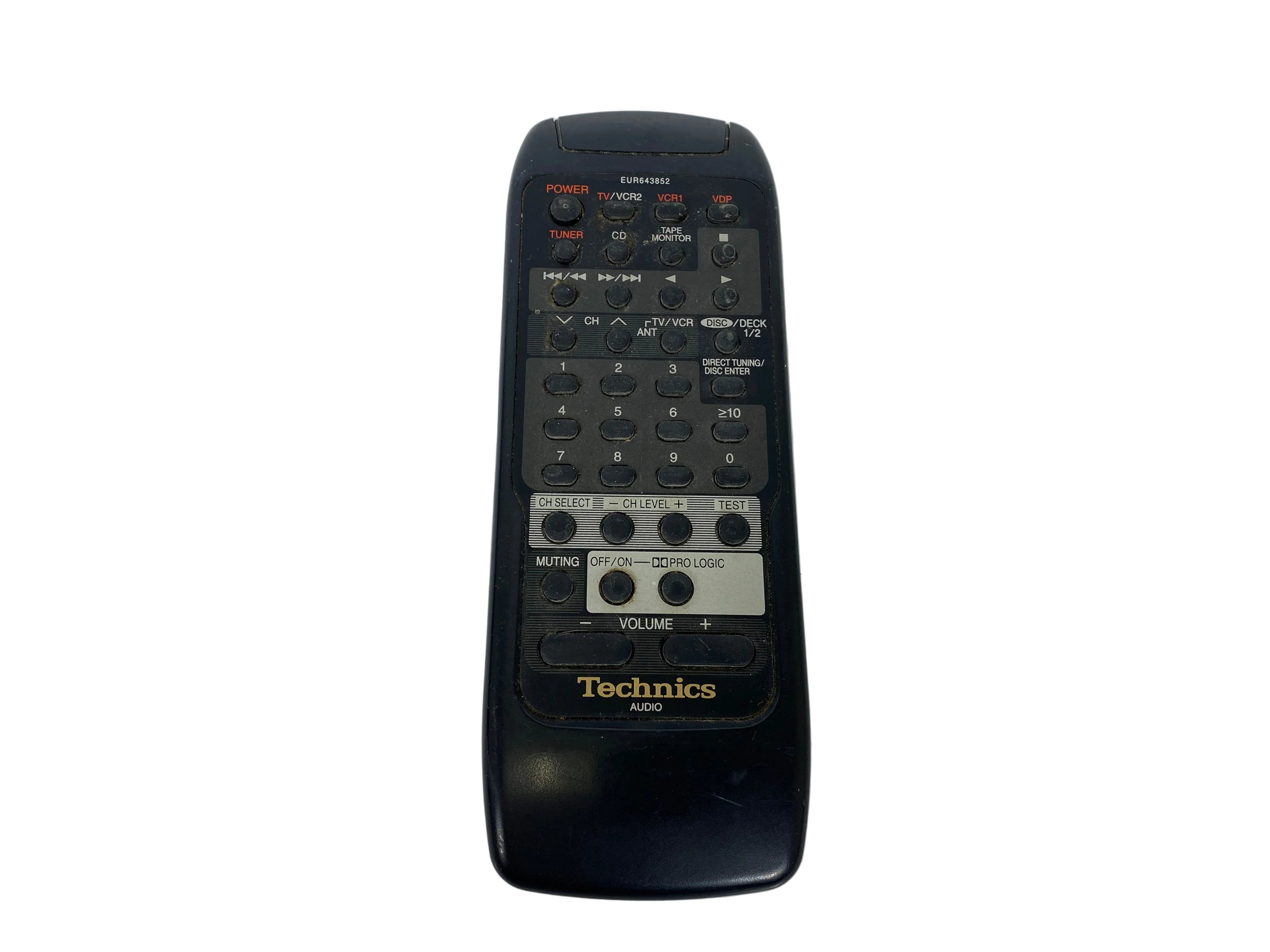 Technics Audio EUR643852 Remote Control