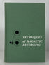 Techniques of Magnetic Recording by Joes Tall 1958 1st Printing HC DJ
