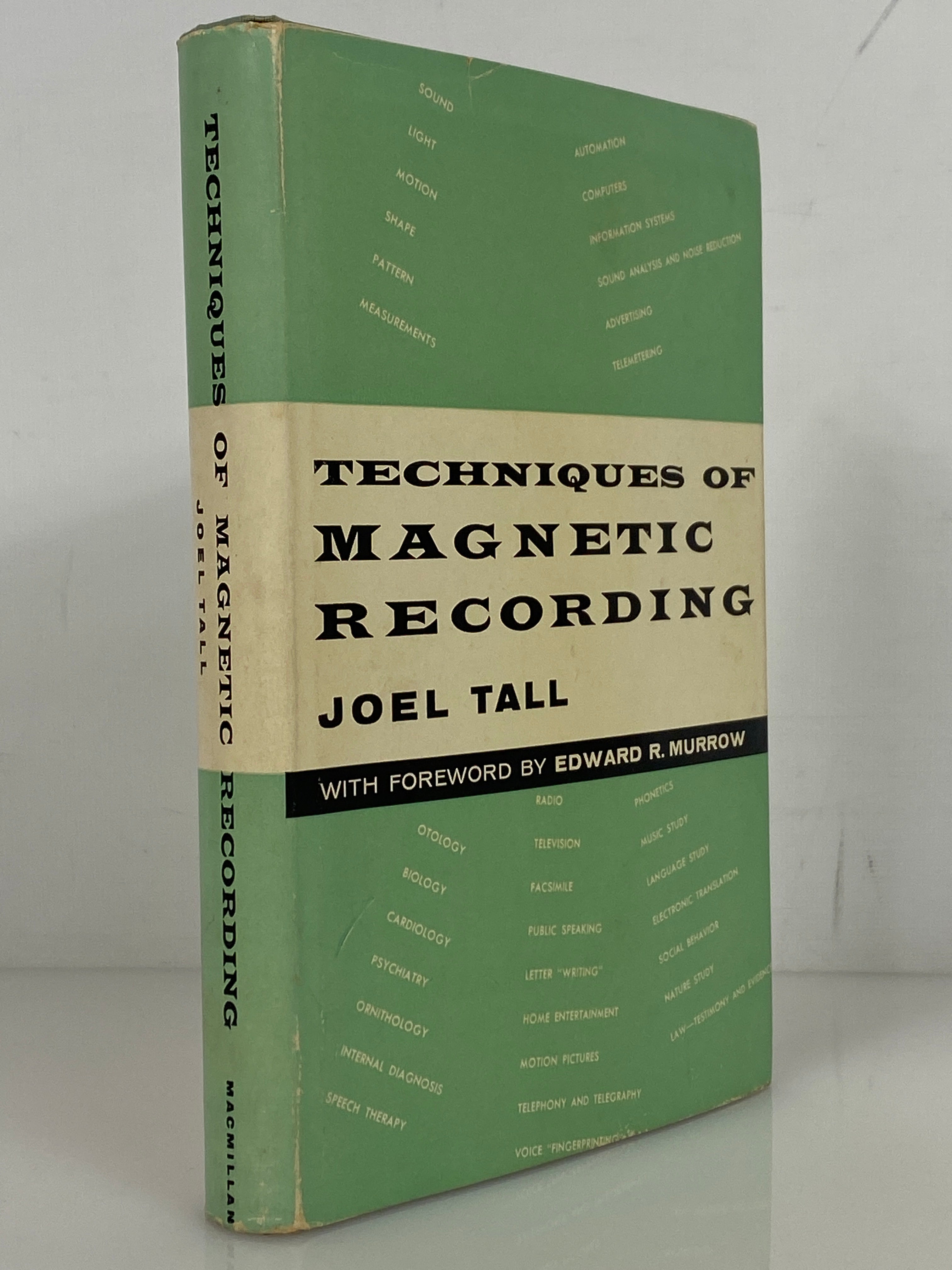 Techniques of Magnetic Recording by Joes Tall 1958 1st Printing HC DJ