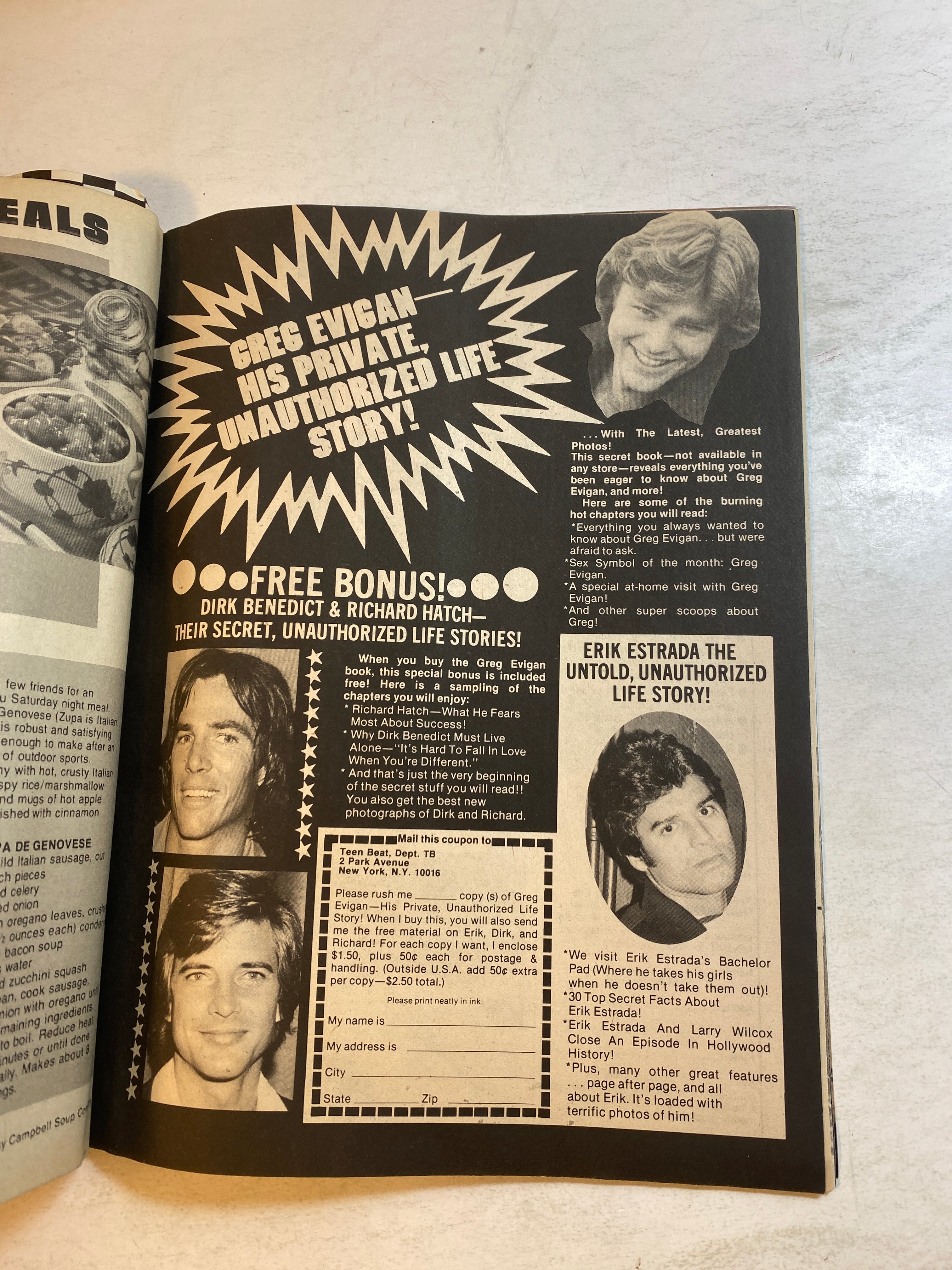 Teen Beat Magazine February 1981