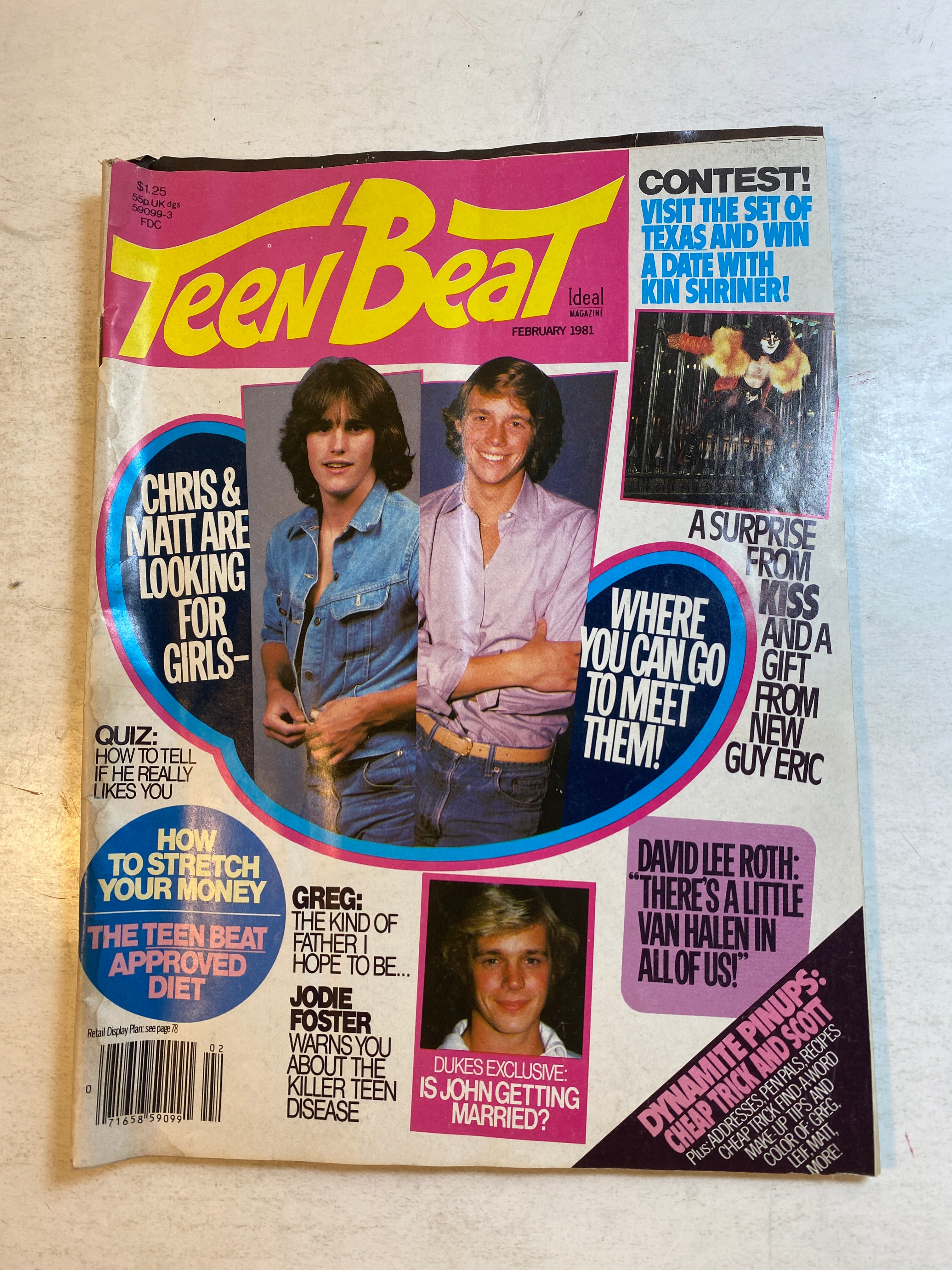 Teen Beat Magazine February 1981