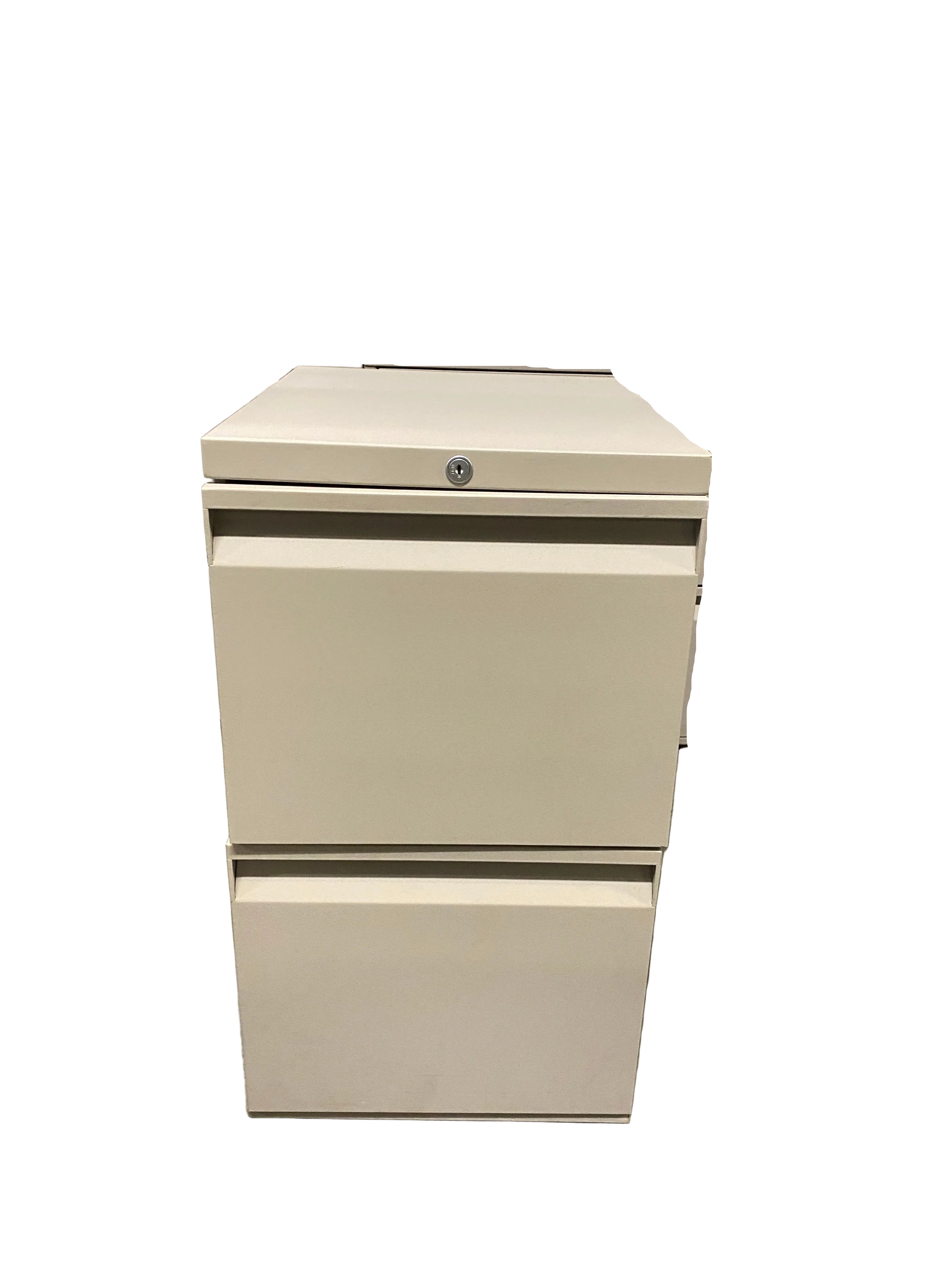Teknion Furniture Systems Grey 2 Drawer File Cabinet