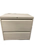 Teknion Furniture Systems Grey 2 Drawer Lockable File Cabinet