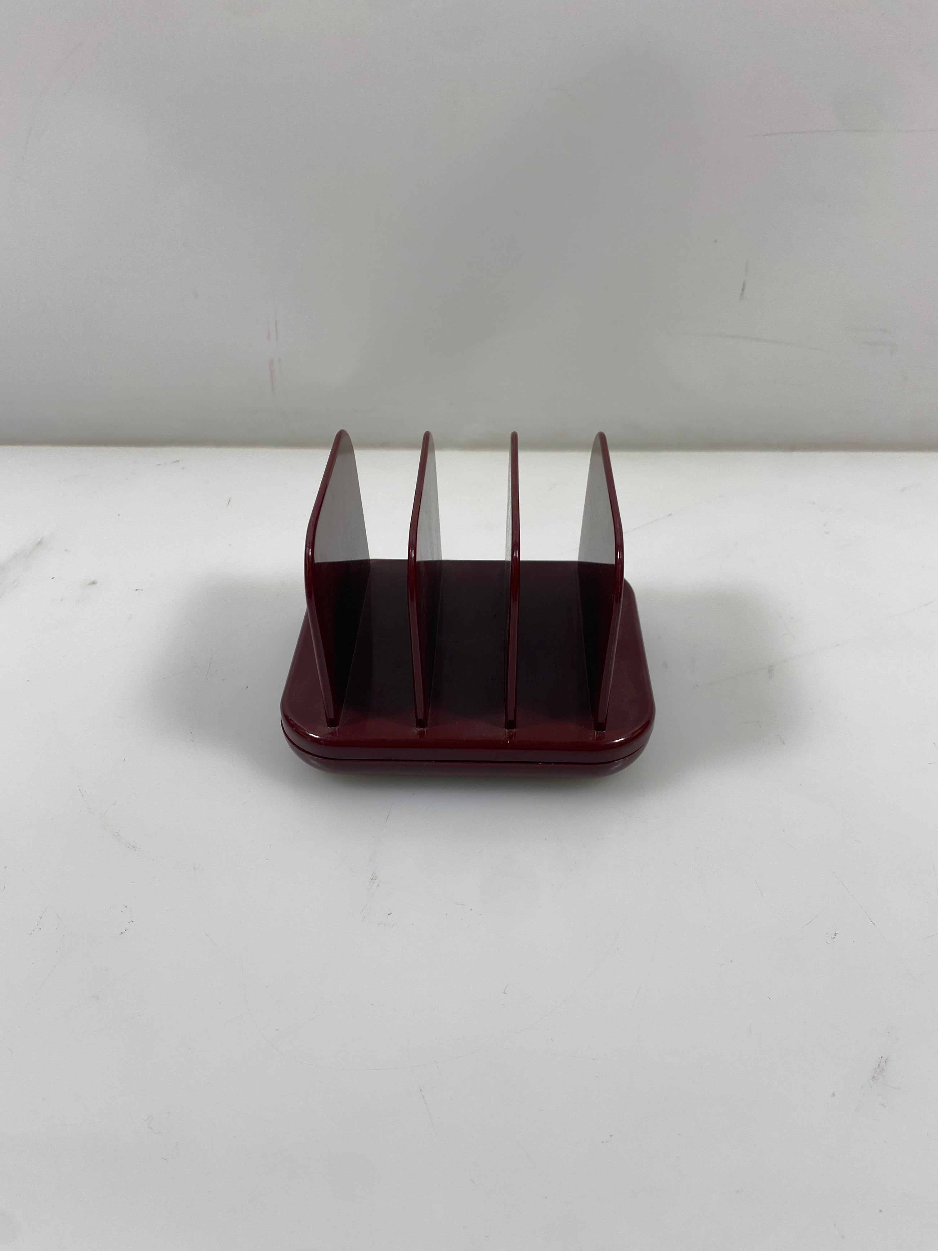 Tenex Burgundy Desk Organization